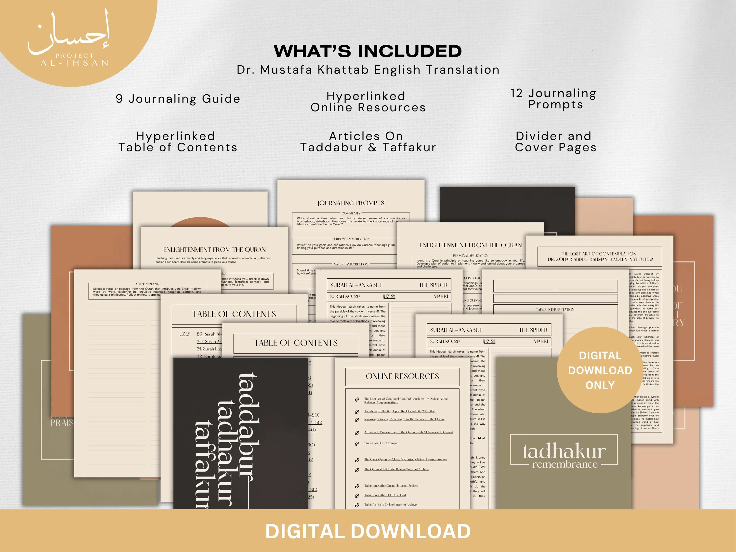 Quran Journal Juz 1-30 – English Thematic Digital Journal (PDF) - image 3