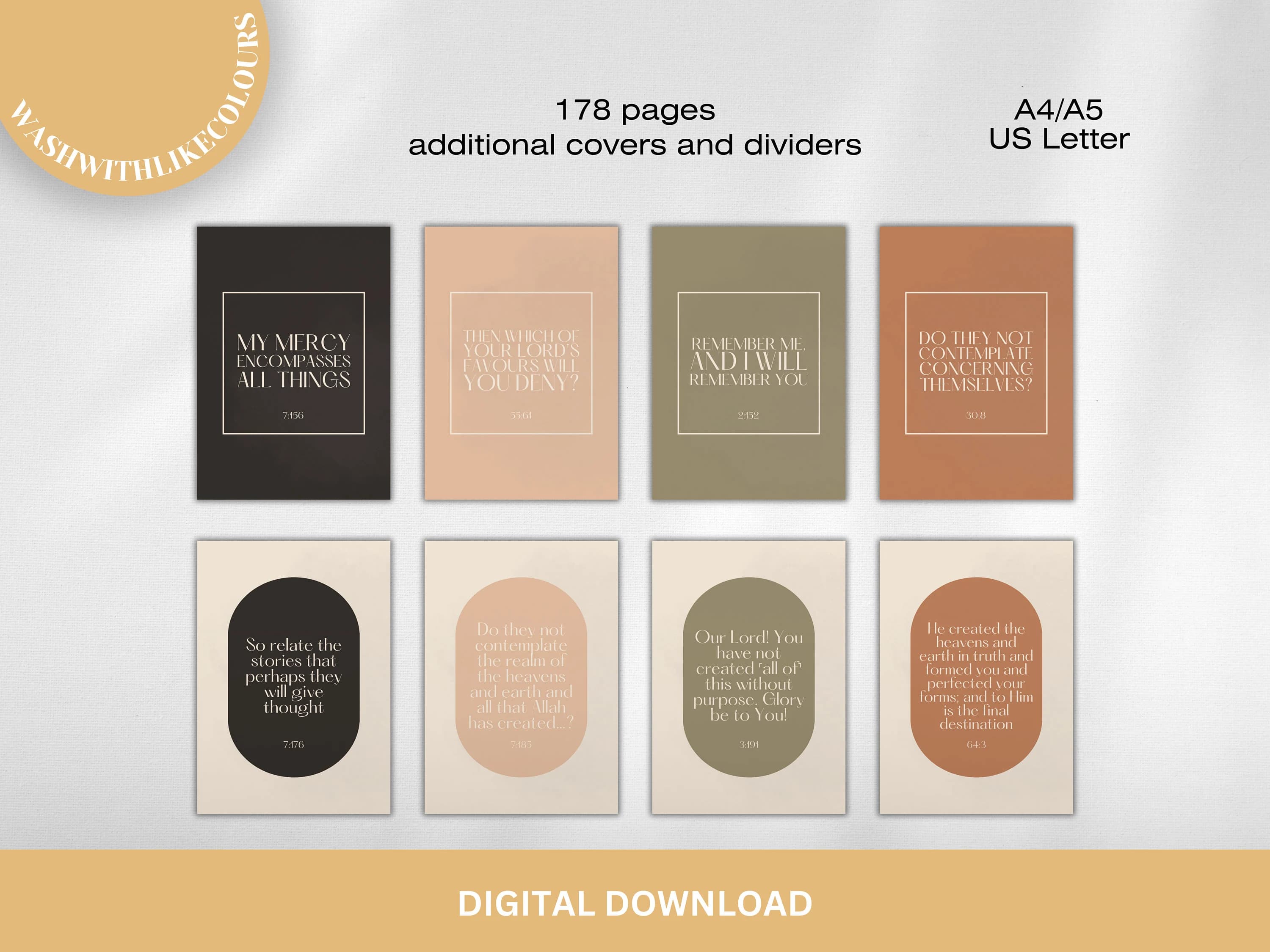 Juz 30 Quran Journal, English Thematic, iPad Goodnotes (PDF Download) - image 5