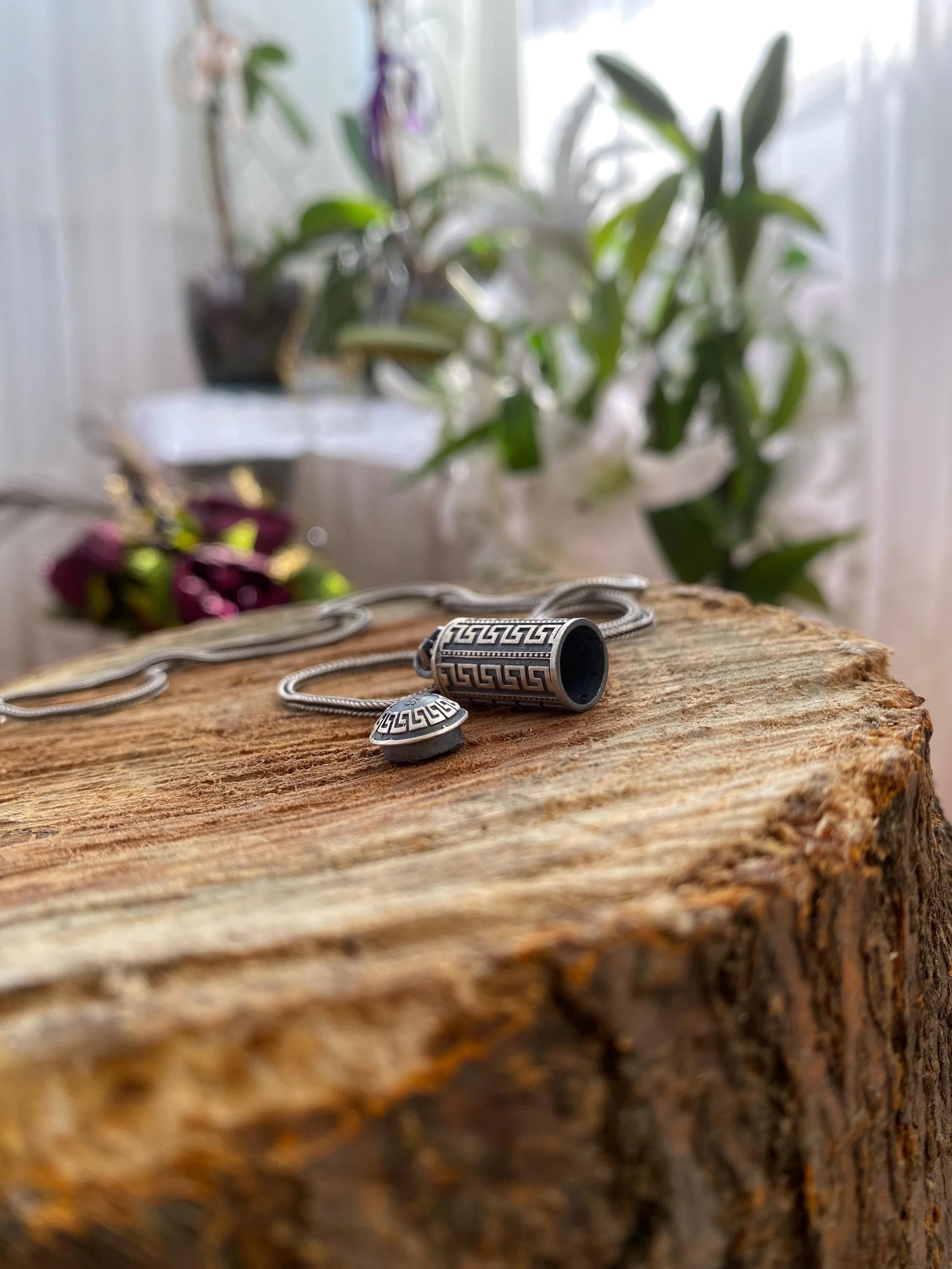 Sterling Silver Cremation Ash Urn Necklace, Personalized Tube Pendant, Memorial Keepsake Jewelry, Engraved Memory Necklace