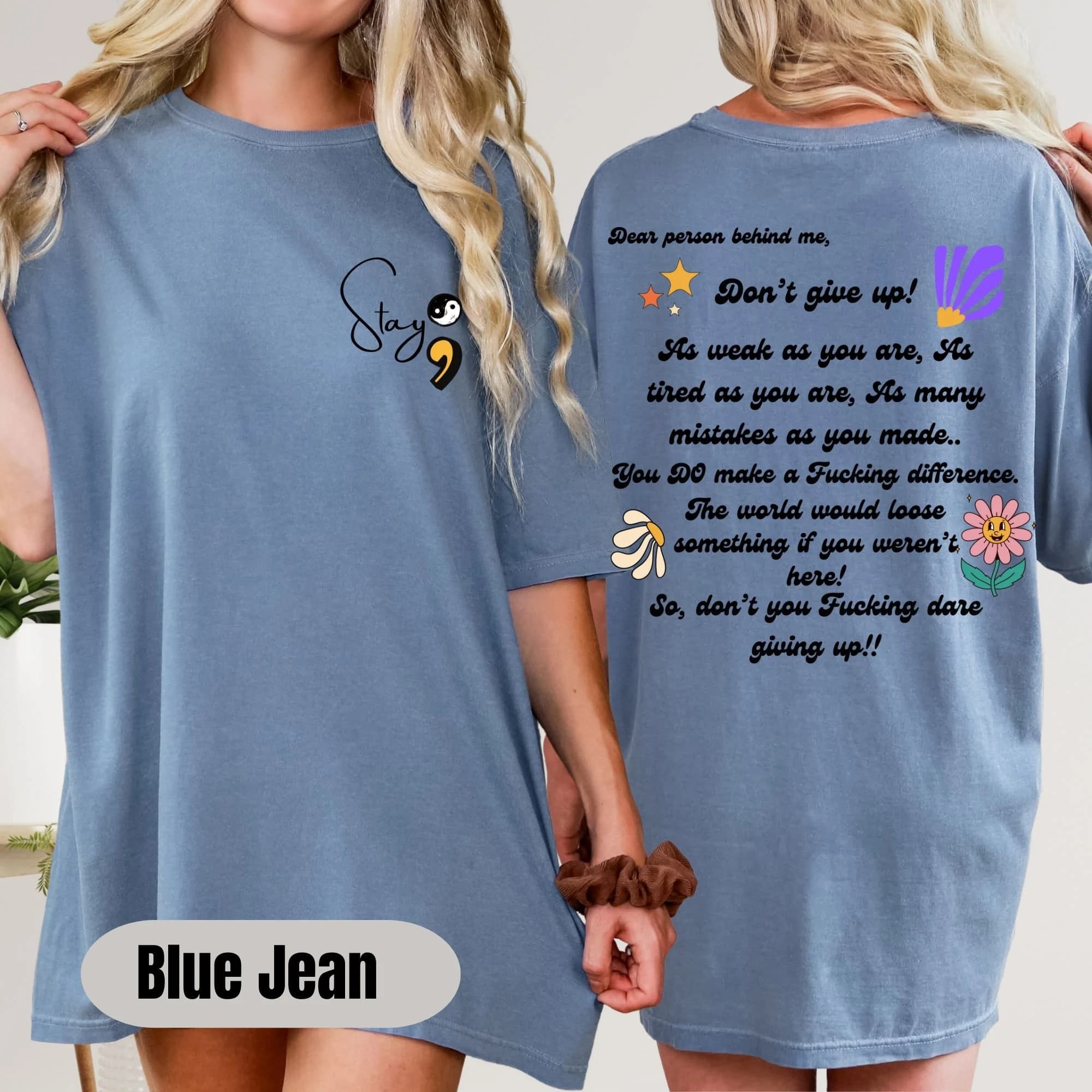 Dear Person Behind Me Front and Back Sweatshirt, Stay your are enough Aesthetic Hoodie,Inspirational Shirt,Be Kind Sweatshirt,Mental Health