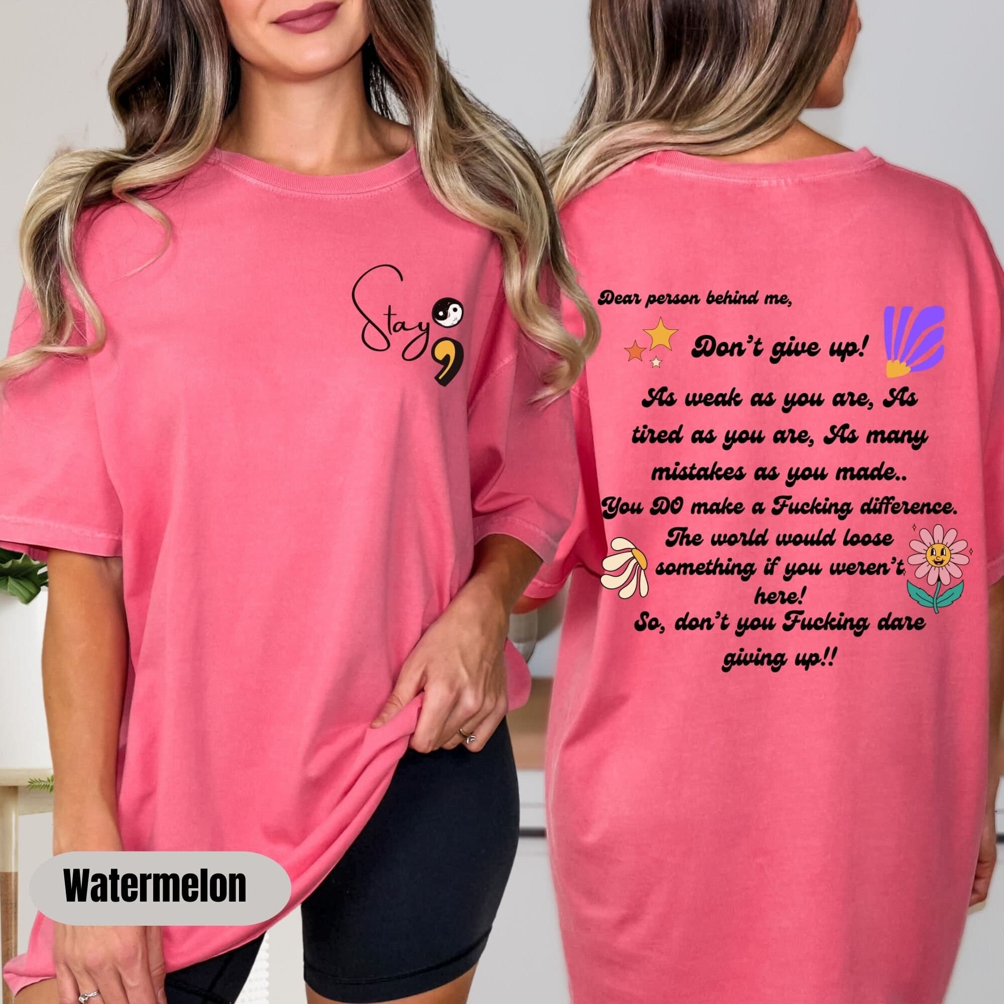 Dear Person Behind Me Front and Back Sweatshirt, Stay your are enough Aesthetic Hoodie,Inspirational Shirt,Be Kind Sweatshirt,Mental Health - image 5