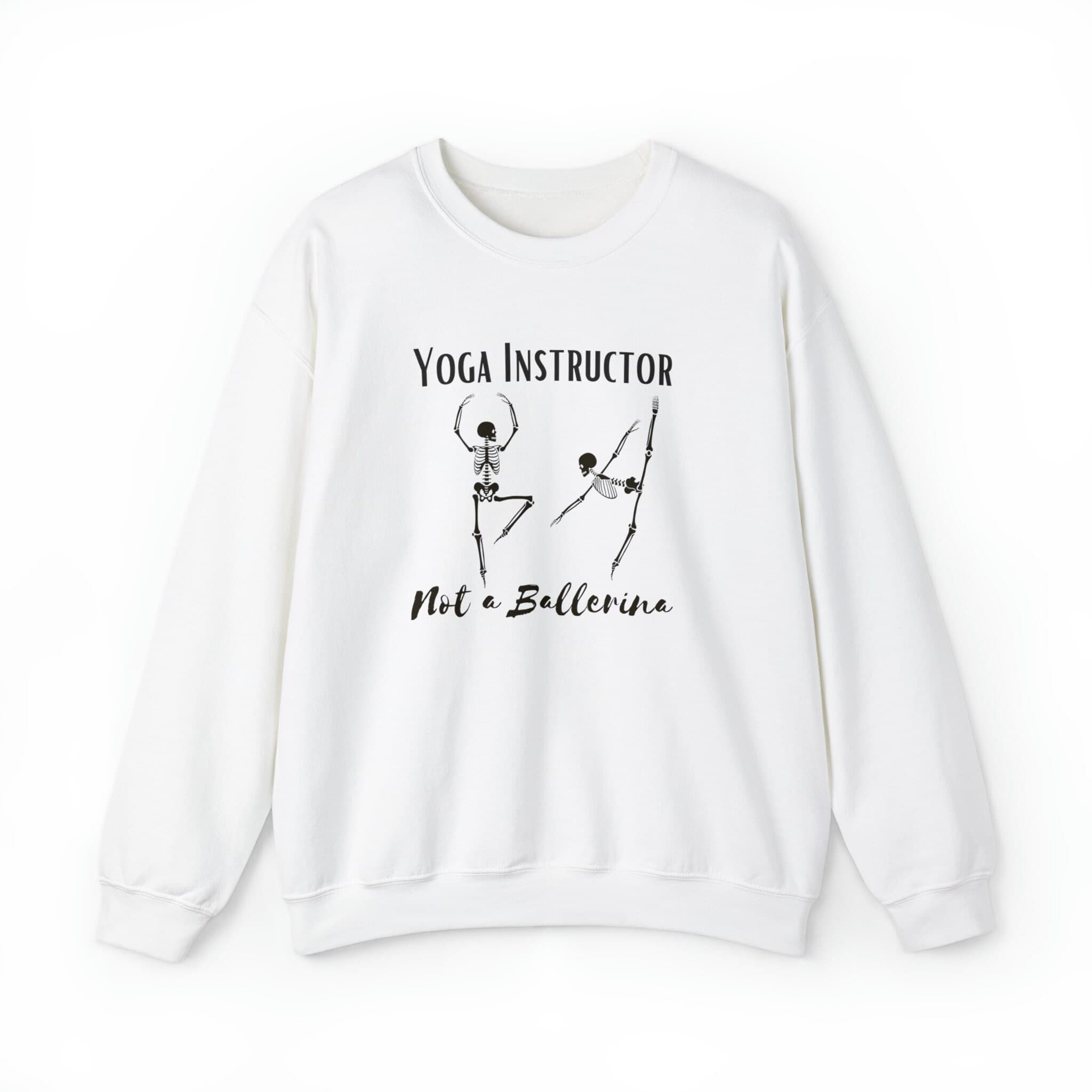 Skeleton Yoga Sweatshirt, Funny sweatshirt, yoga Long Sleeve, Yoga day shirt, Yoga lover sweatshirt, Skeleton SweatShirt, Skeleton Shirt - image 3