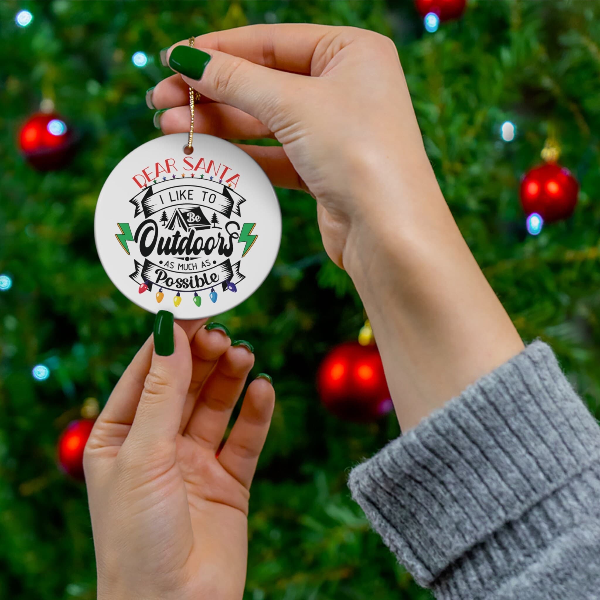 Christmas hiking ornament,Christmas ornament 2023,Travel Ornament,2023 Ornament,Camping Ornament,Hiking Ornament,Camping Gift,Gift for Hiker - image 3