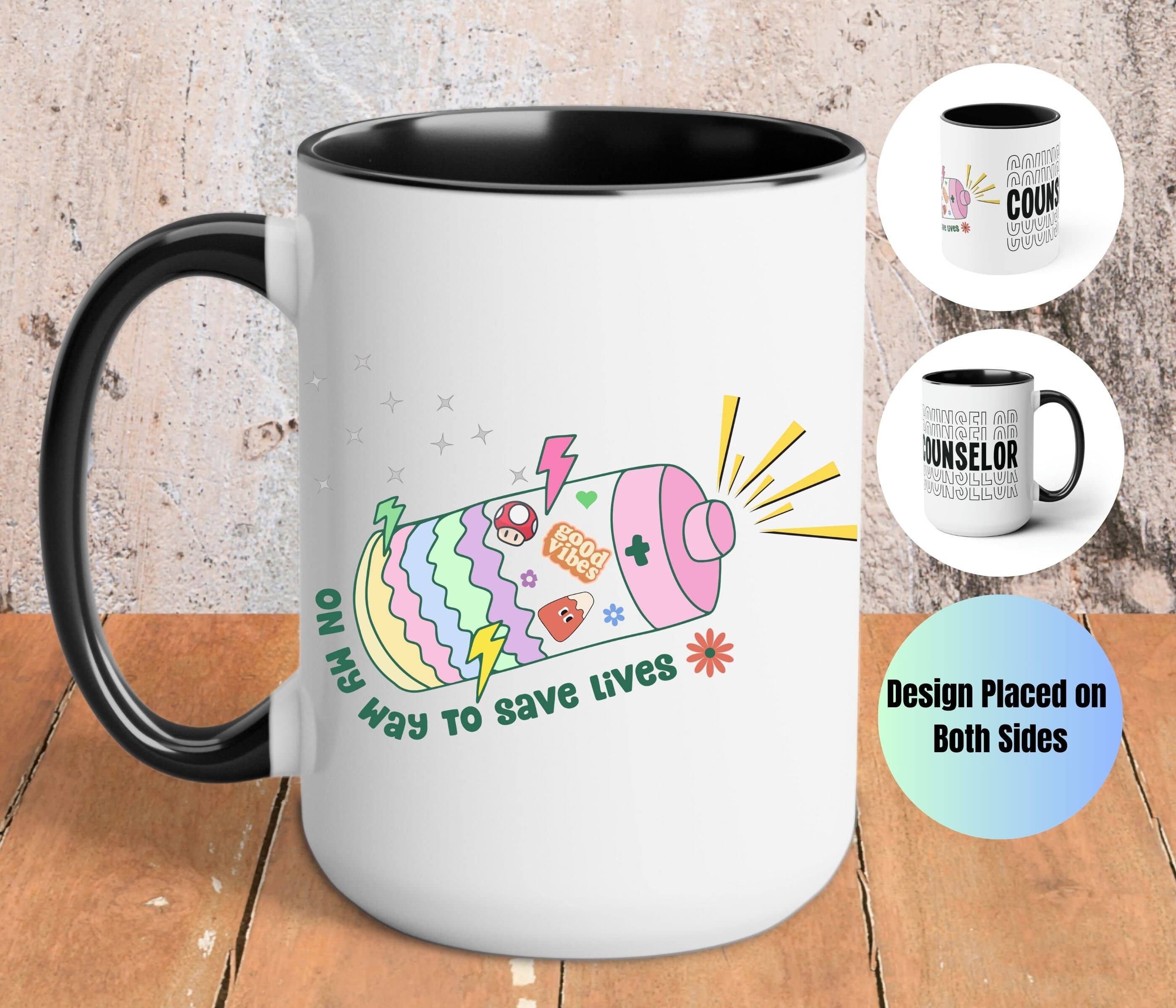 Mental Health Mug,Social worker Mug,Funny therapist Mug,Psychriatist Mug,Anxiety Mug,School Counselor Gift,Counselor Mug,Psychologist Gift - image 2