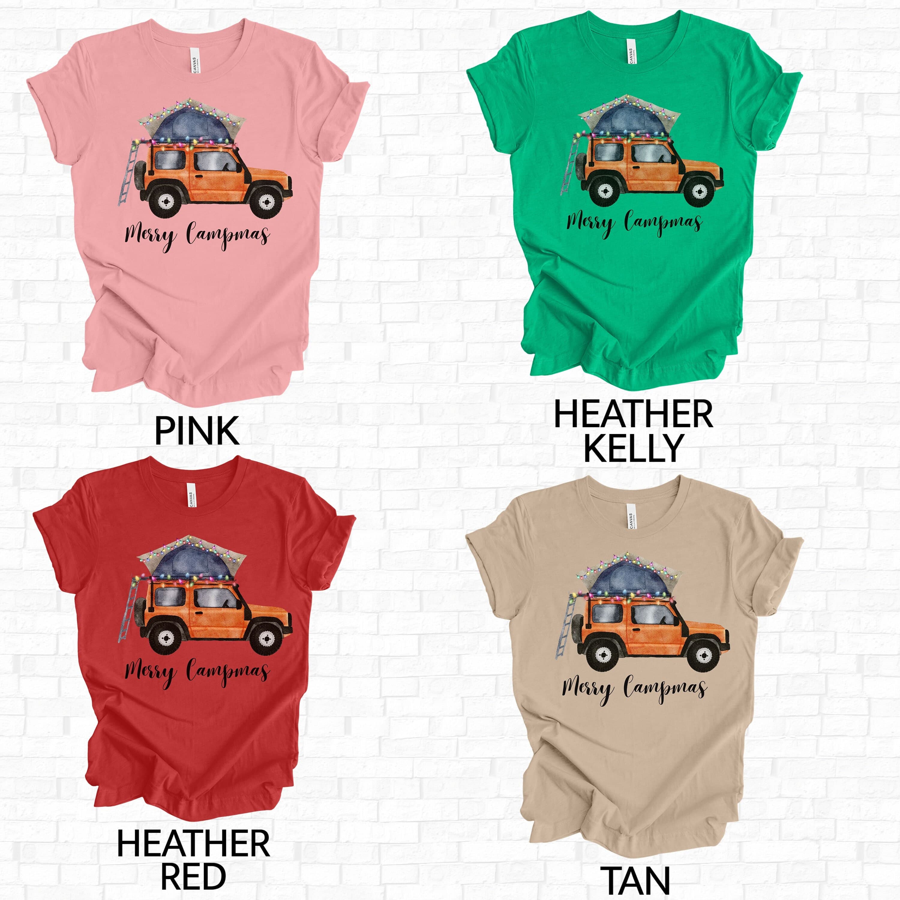 Christmas camping sweatshirt, Offroad Shirt,Happy Camper Sweatshirt,Gift for Camper, Camp Lover Gift, Winter camping Crewneck, Car Camping - image 5