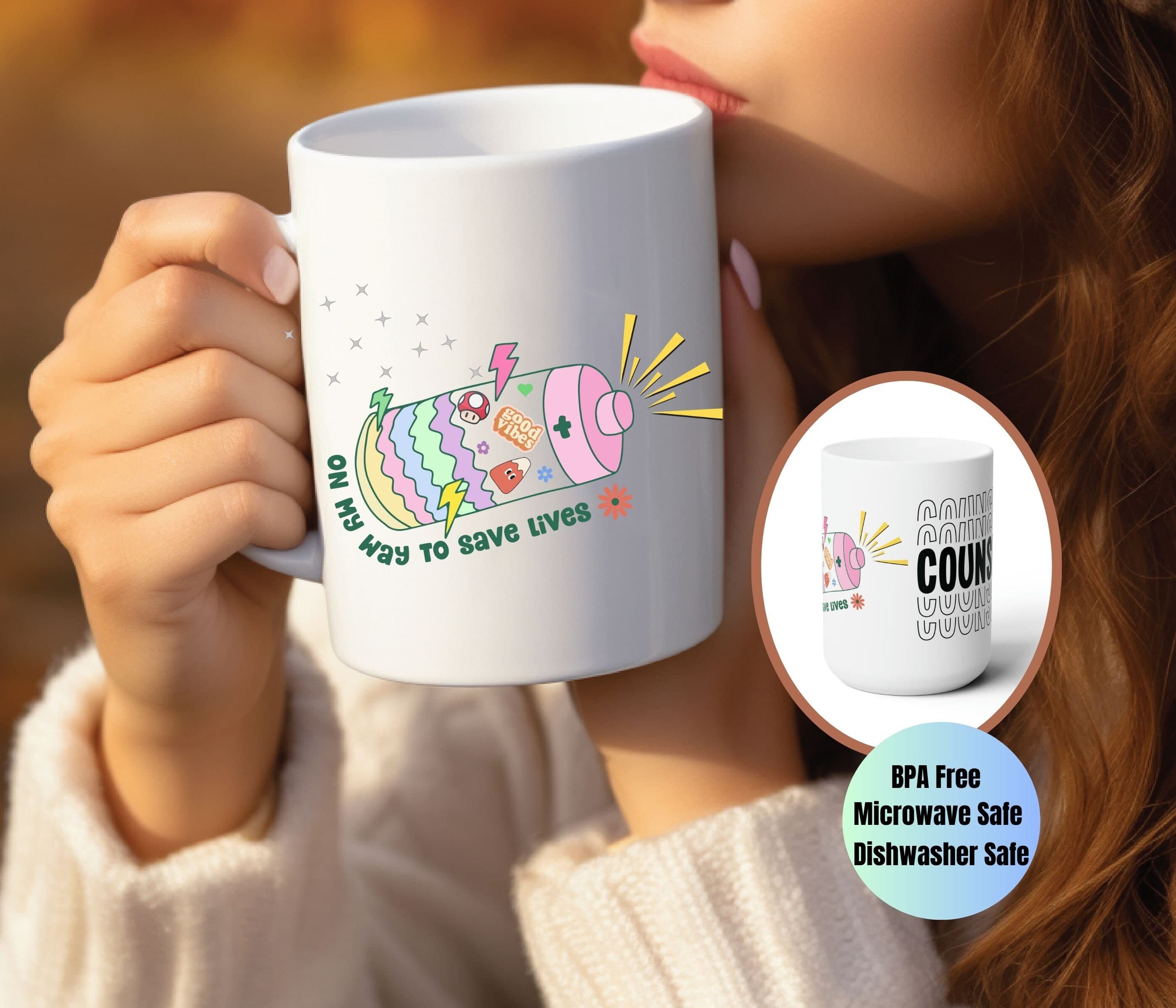 Mental Health Mug,Social worker Mug,Funny therapist Mug,Psychriatist Mug,Anxiety Mug,School Counselor Gift,Counselor Mug,Psychologist Gift - image 5