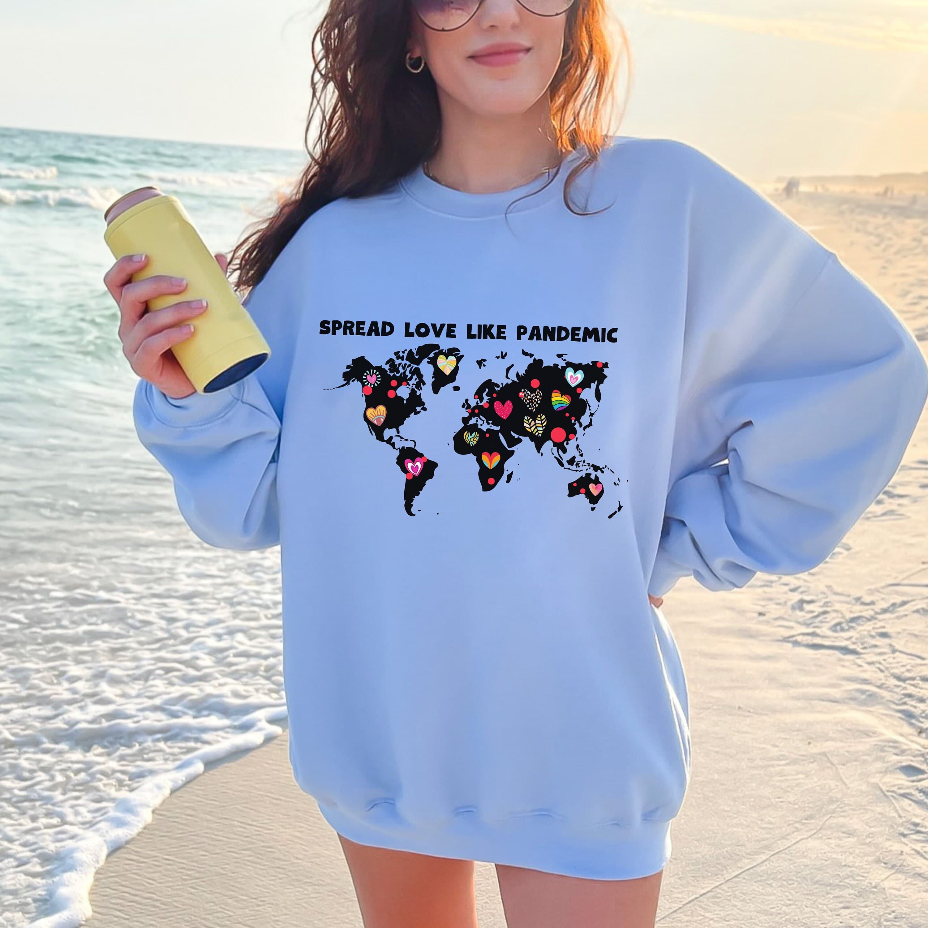 Spread Love like Pandemic Sweatshirt Lgbt Gay Shirt Pride Parade Shirt LGBT Lesbian Gift, Election Shirt Gender Equality Trans Right Shirt - image 3