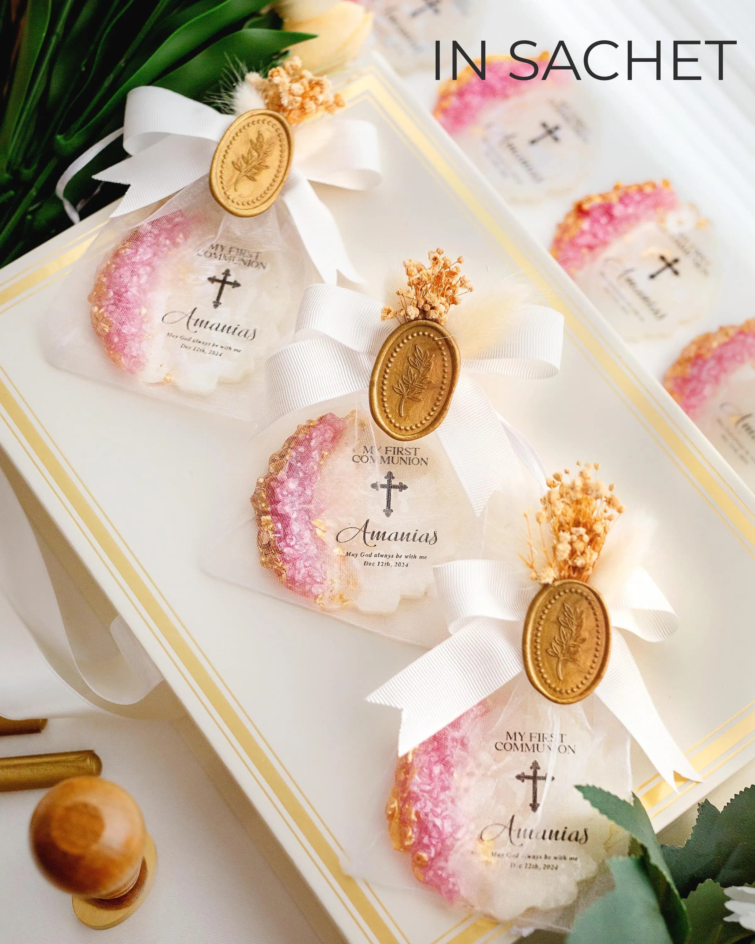 Catholic party favor magnet thank you gift for baptism guests