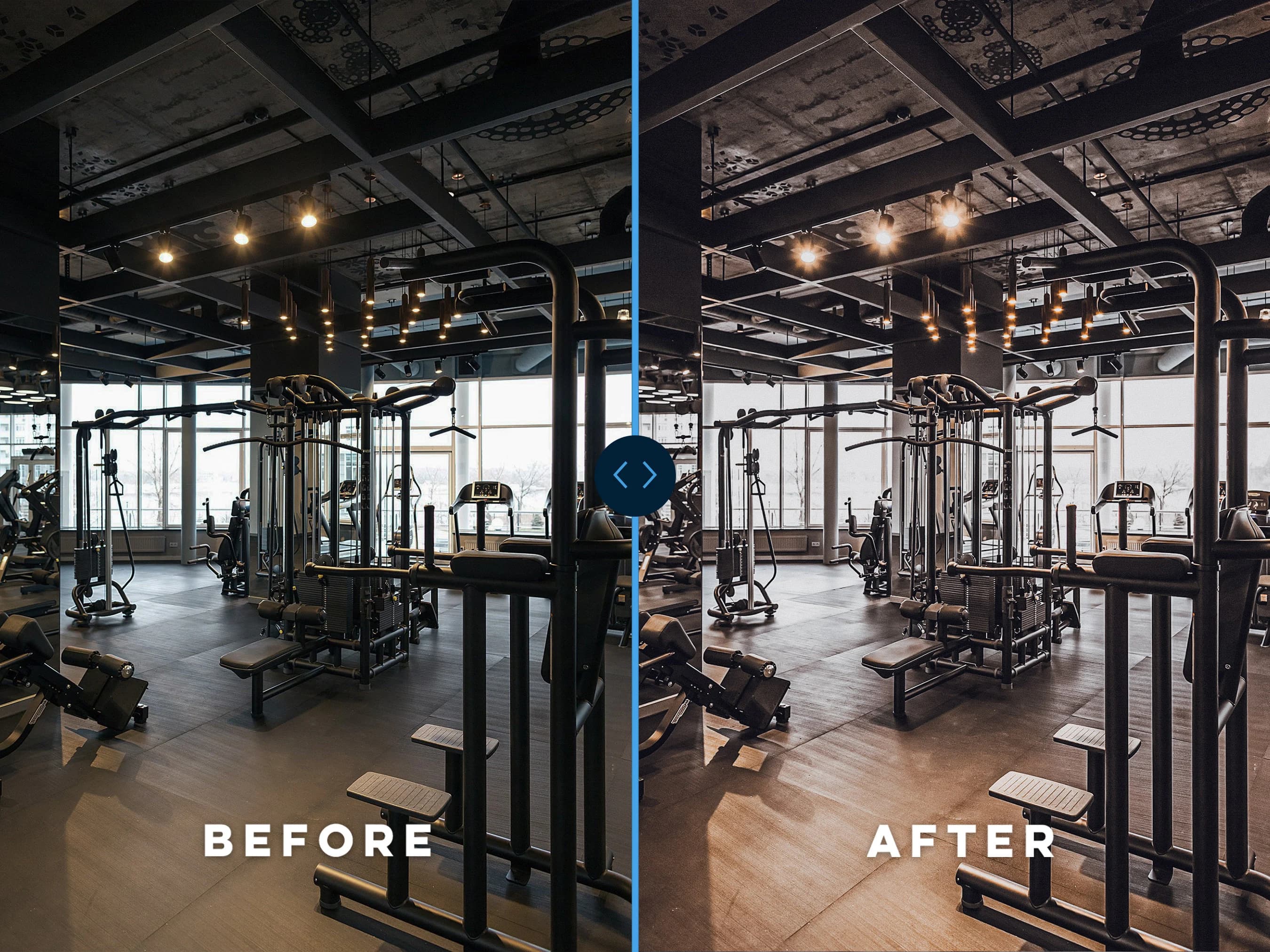Fitness photography filters