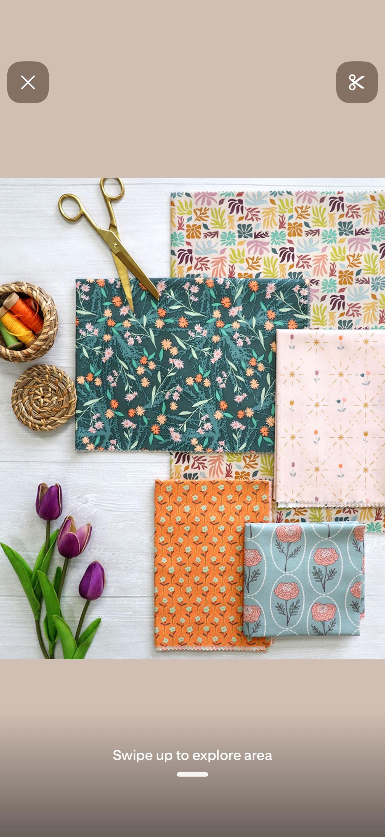Twinkle Trellis - GeoBloom | Art Gallery Fabrics, Sewcial Bee Collective - pale purple/multicolor, modern floral print, multicolor blender - image 4