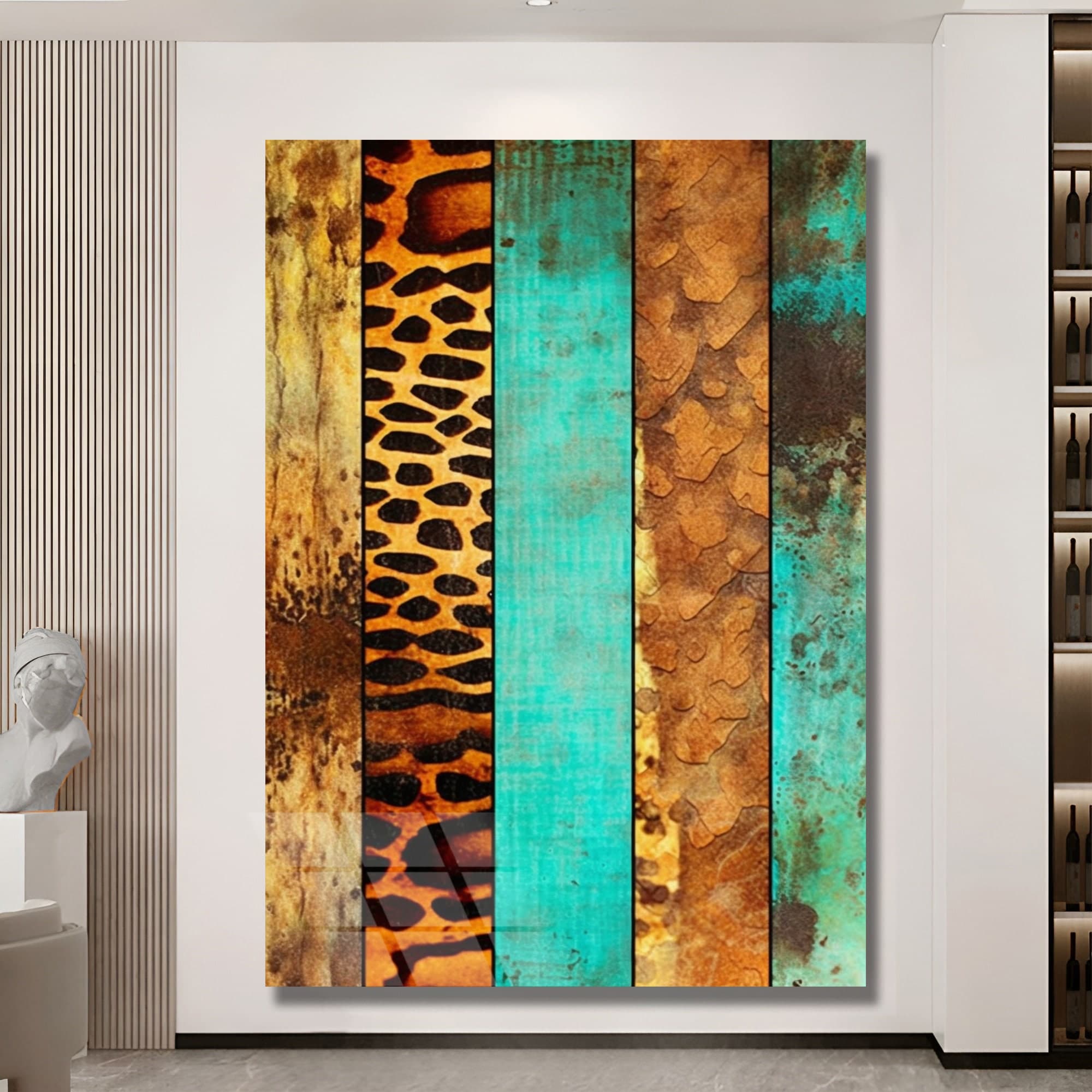 tempered glass wall art Abstract Pattern Art Abstract decor luxury wall art modern wall art housewarming gift gold framed art wall art gifts