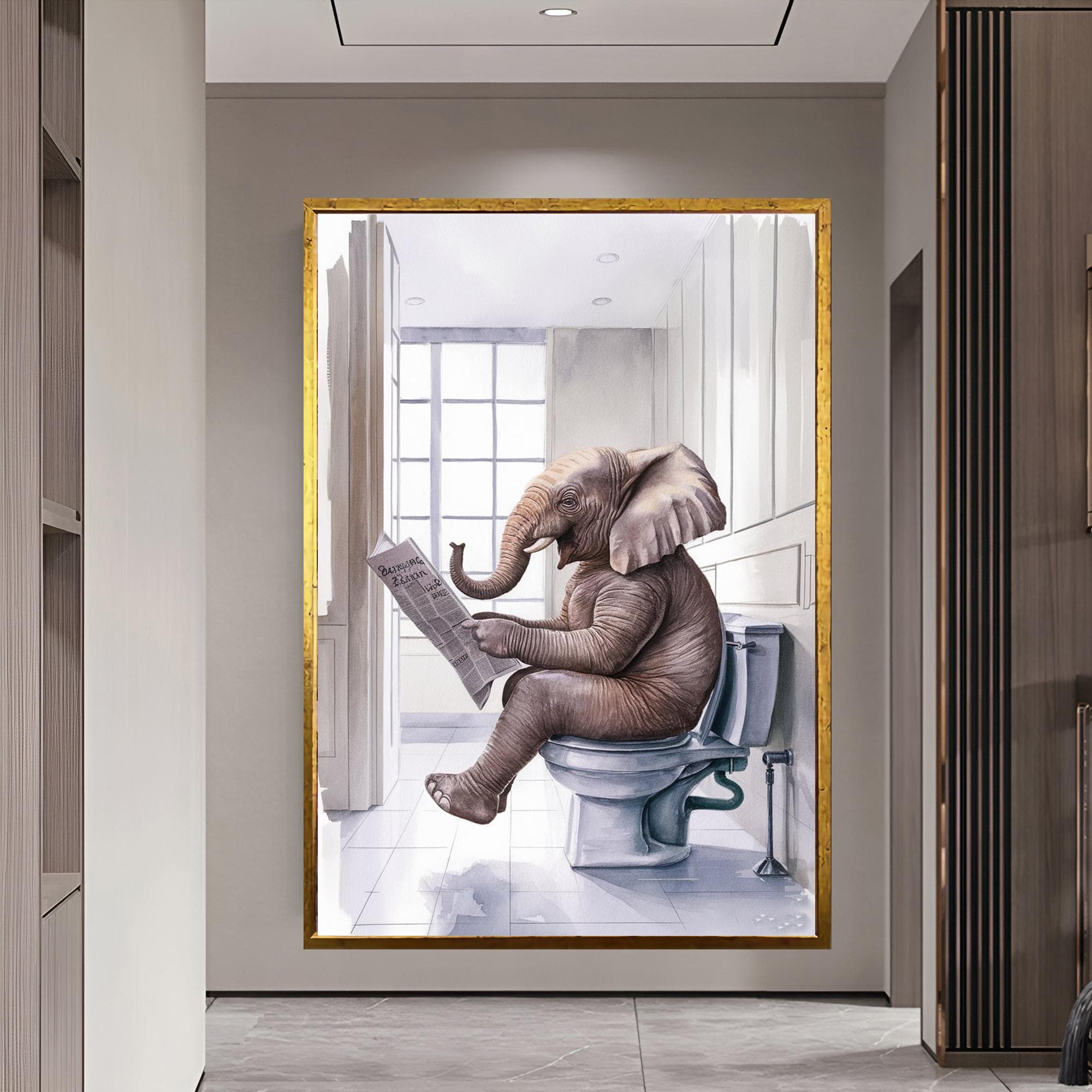 Elephant Decor Canvas Wall Art African Animal Decor Animal Art Elephant Unique Christmas Gift Interior Design Framed Wall Art Gift For Dad - image 4