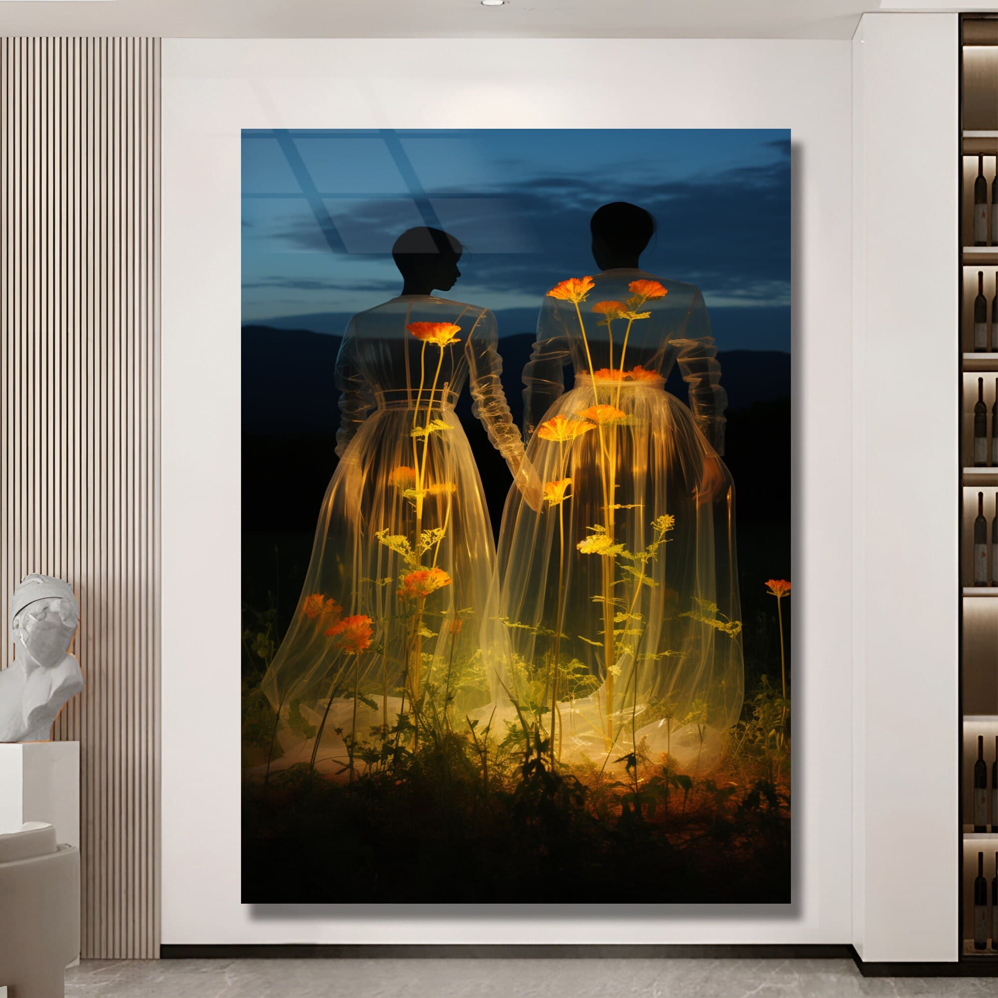 Love Wall Art, Love Glass Print, Art Glass, Wedding Gift, Valentine's Day gift, Wedding Day Gift, Abstract WallDecor, Bedroom Wall art, Gift