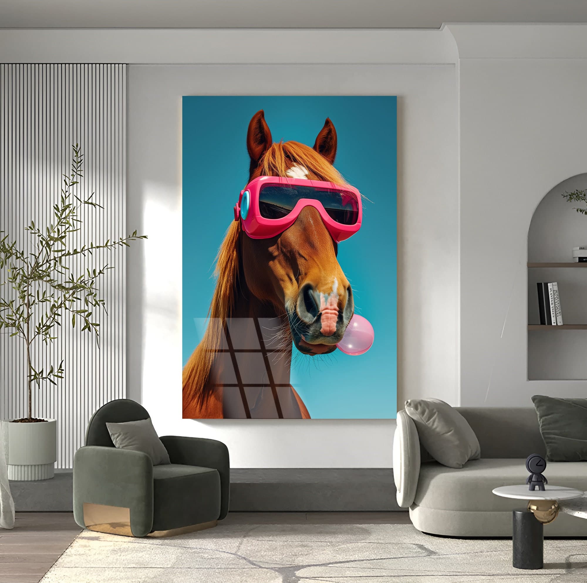 Horse Gift Horse Lover Gift Wall Hangings Large wall decor Nursery Decor  Horse Print  Modern Wall Art Housewarming Gift Interior Design - image 4