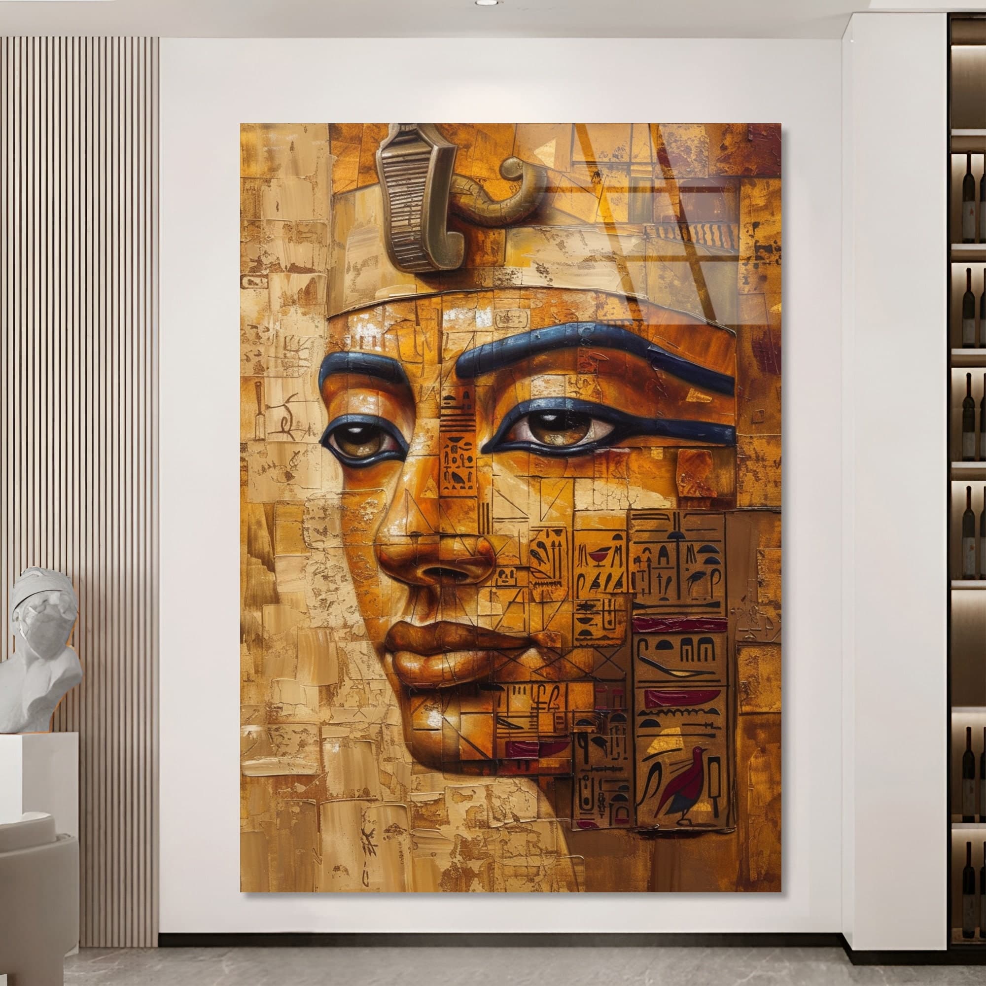 Egyptian Mythology Art Egyptian Gods Decor Ancient Egypt Tempered Glass Wall Art Fashion wall Art Wall Art Glass large artwork Wall Hangings - image 5