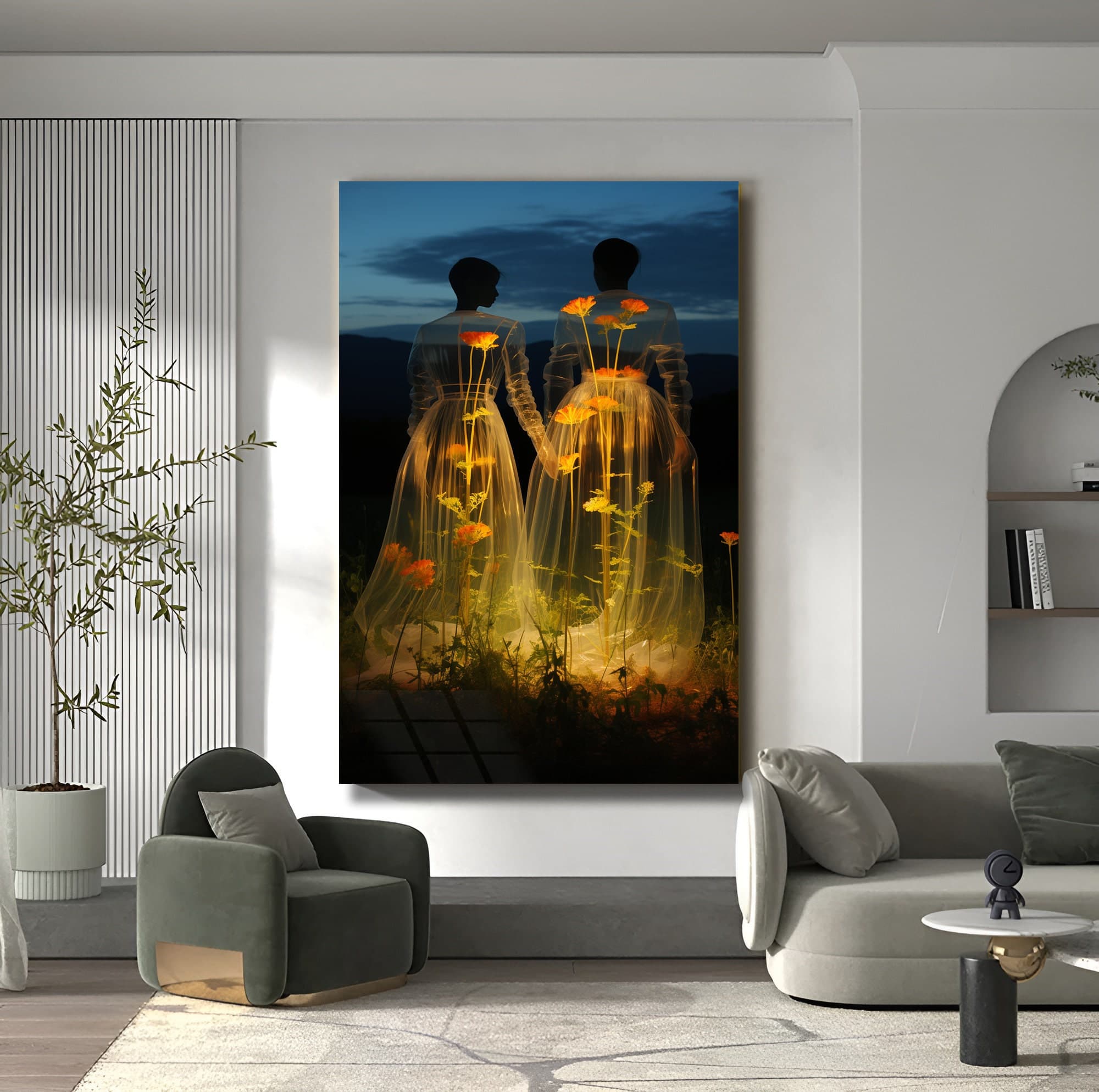 Love Wall Art, Love Glass Print, Art Glass, Wedding Gift, Valentine's Day gift, Wedding Day Gift, Abstract WallDecor, Bedroom Wall art, Gift - image 4