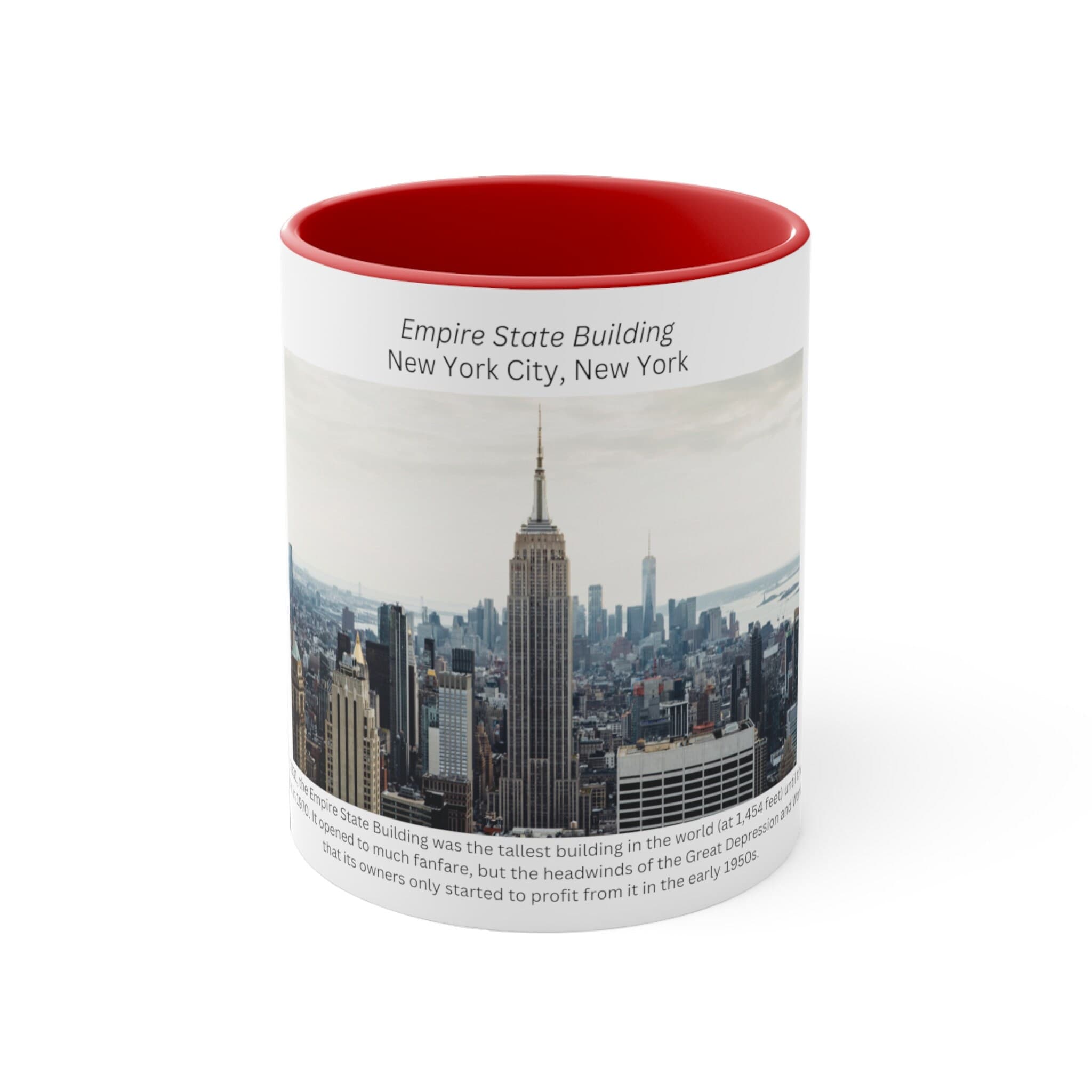 Empire State Building | New York, New York | Famous American Landmarks | Accent Coffee Mug, 11oz
