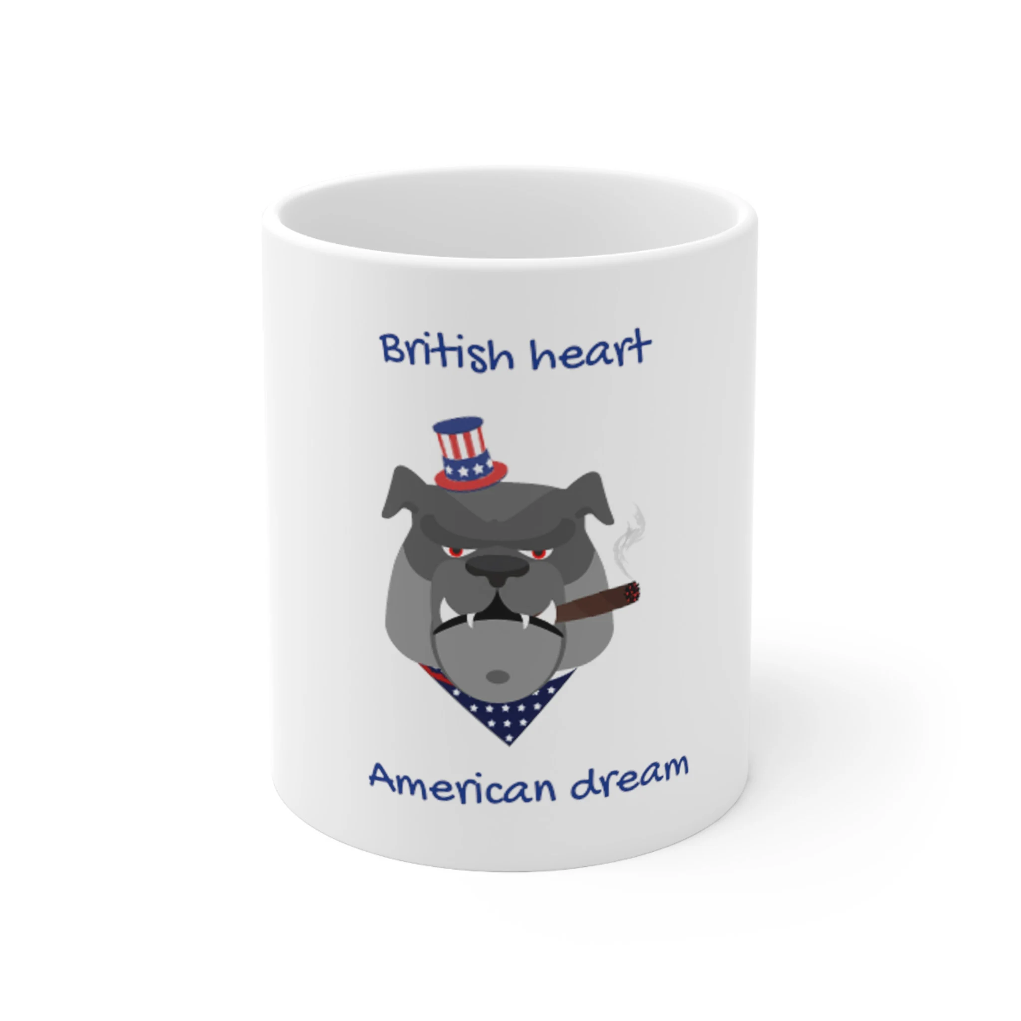 British Heart American Dream | Immigrant to US | Ceramic Mug 11oz
