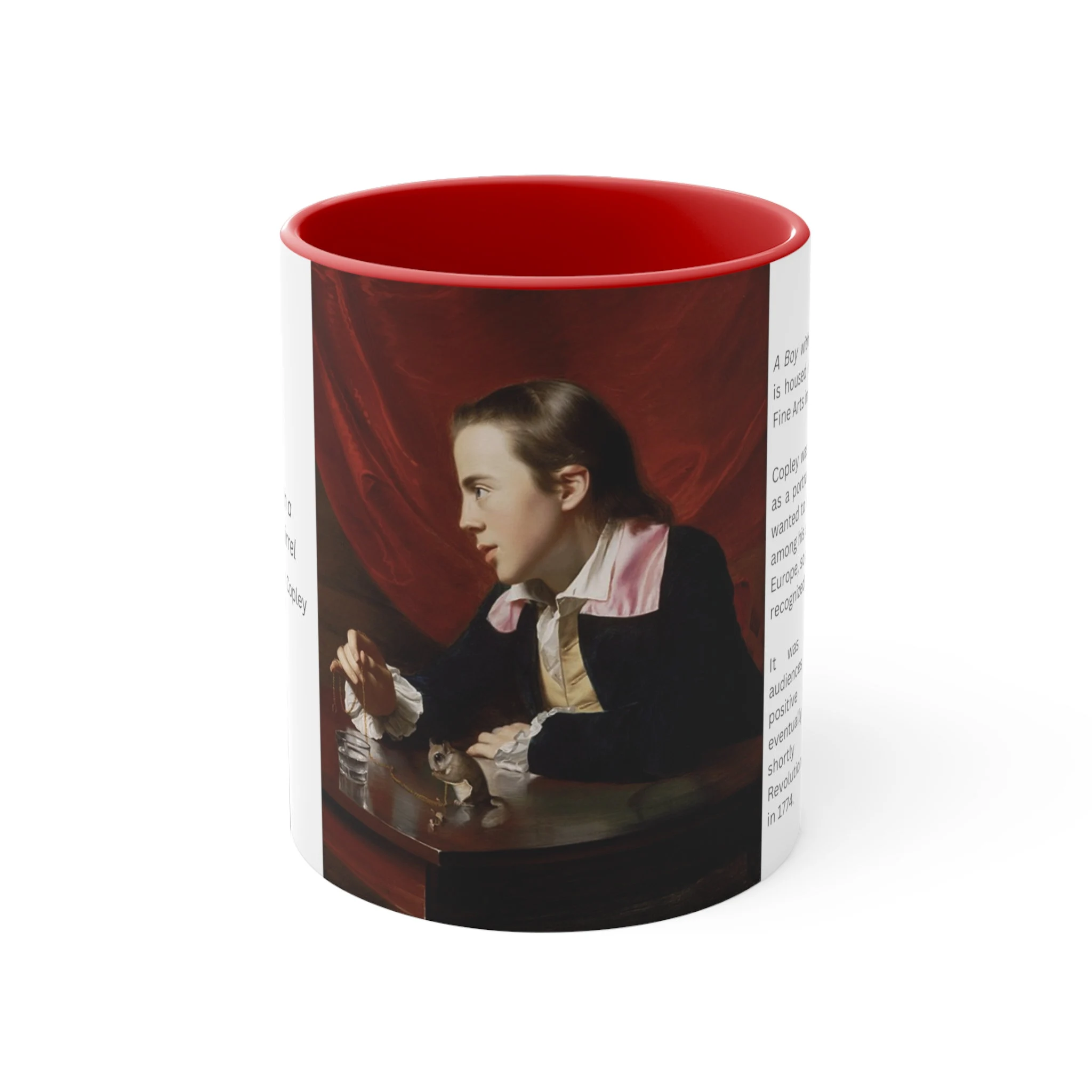 Boy with a Flying Squirrel, by John Singleton Copley | Celebrate American Art | Accent Coffee Mug, 11oz