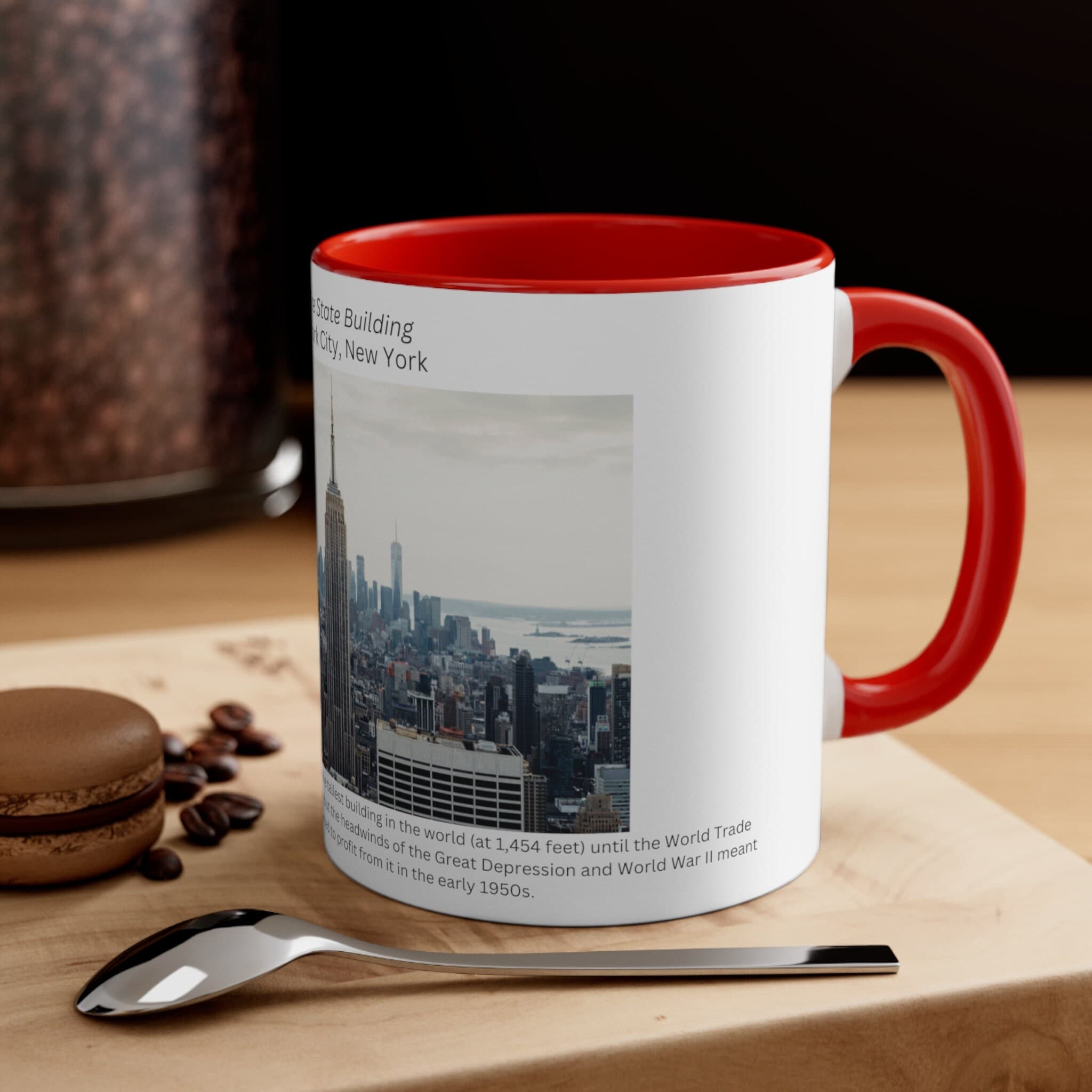 Empire State Building | New York, New York | Famous American Landmarks | Accent Coffee Mug, 11oz - image 5