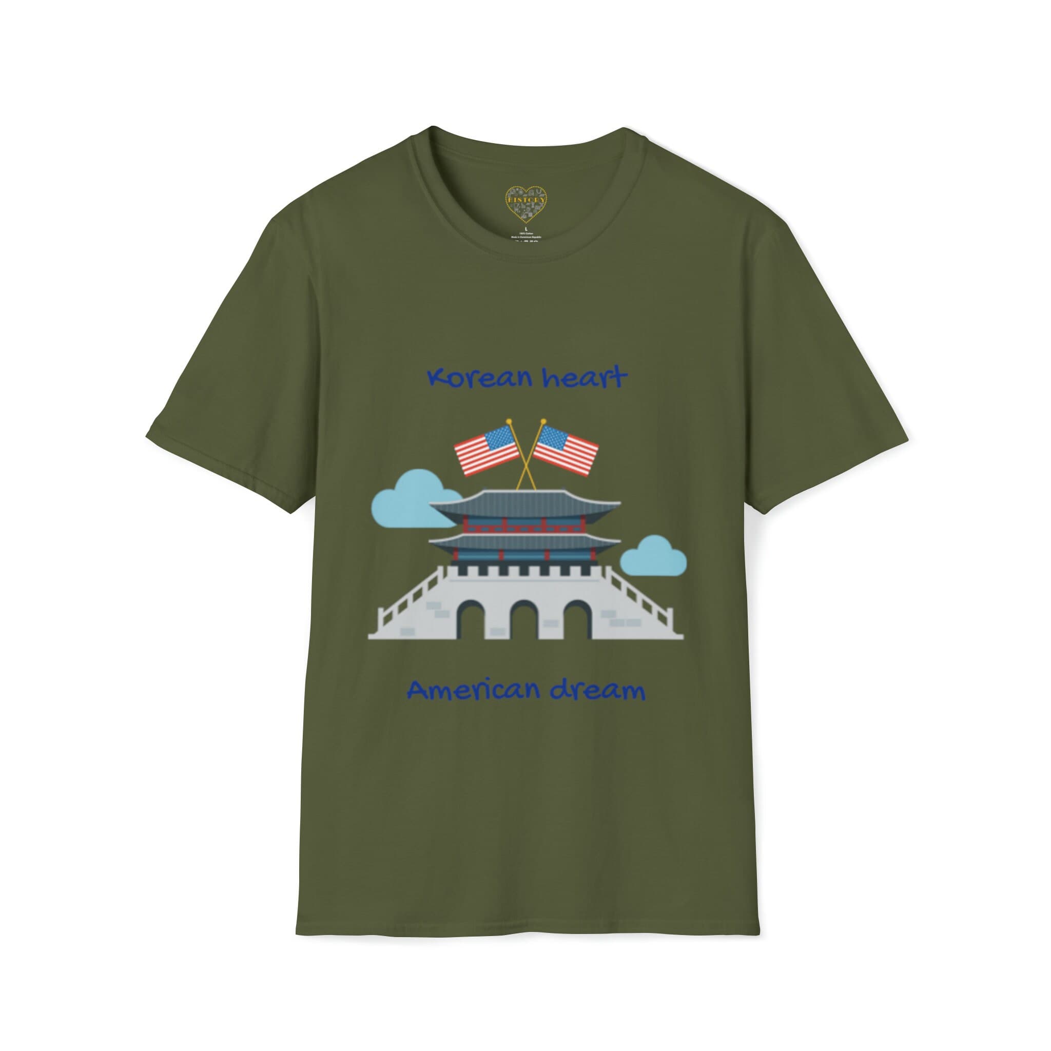 Celebrate Your Journey with our Korean Heart American Dream T-Shirt - Perfect for Immigrants in the US! - image 4