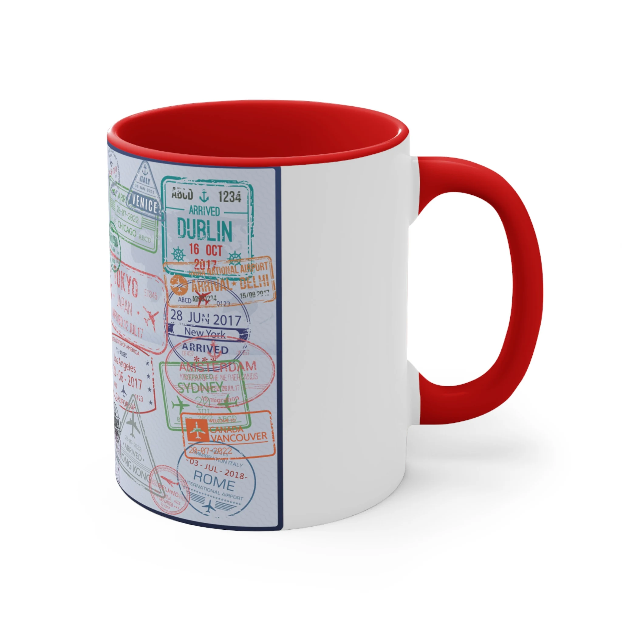 US Passport | Legitimate in the USA | Celebrate with a permanent reminder of becoming a US Citizen | Accent Coffee Mug, 11oz - image 4