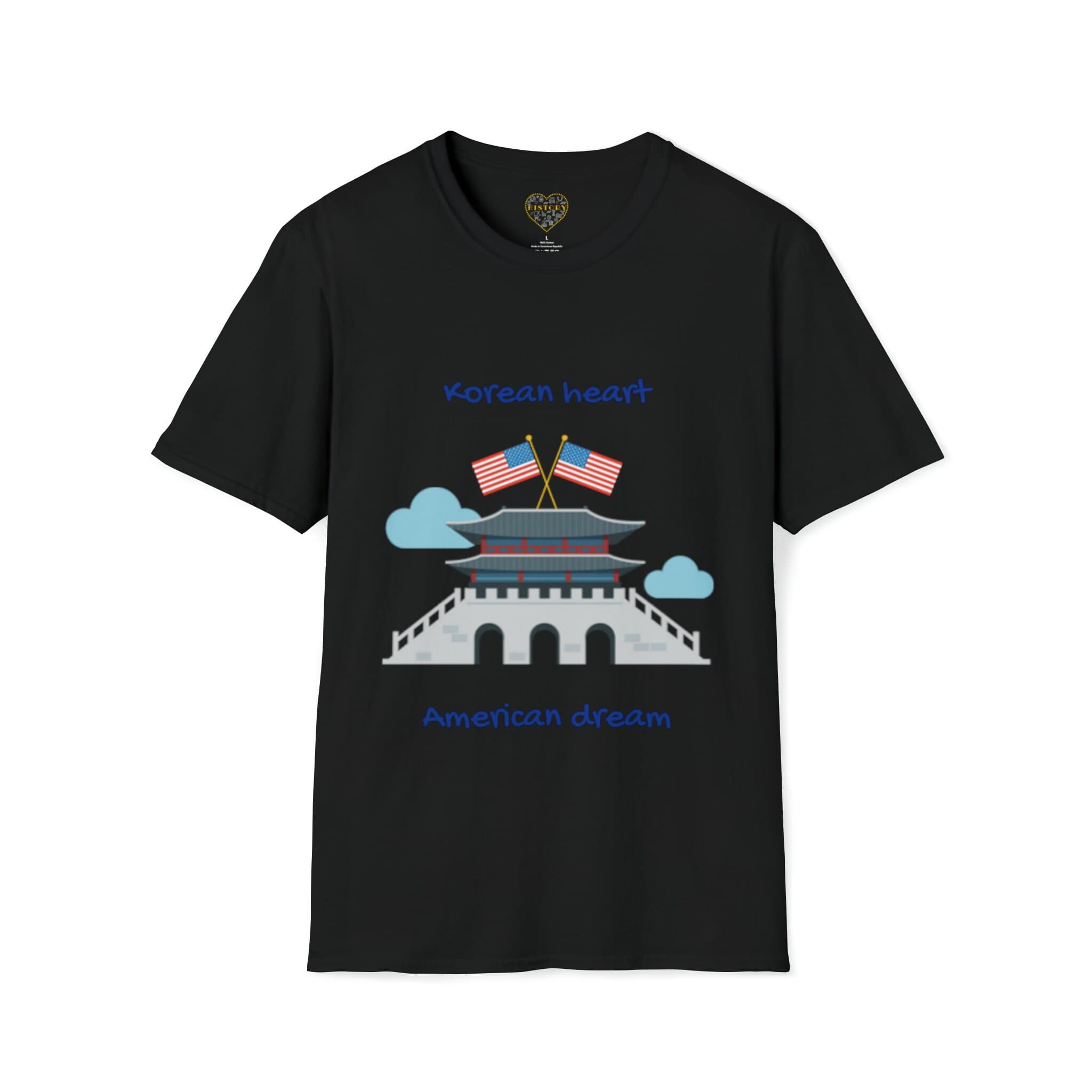Celebrate Your Journey with our Korean Heart American Dream T-Shirt - Perfect for Immigrants in the US! - image 3