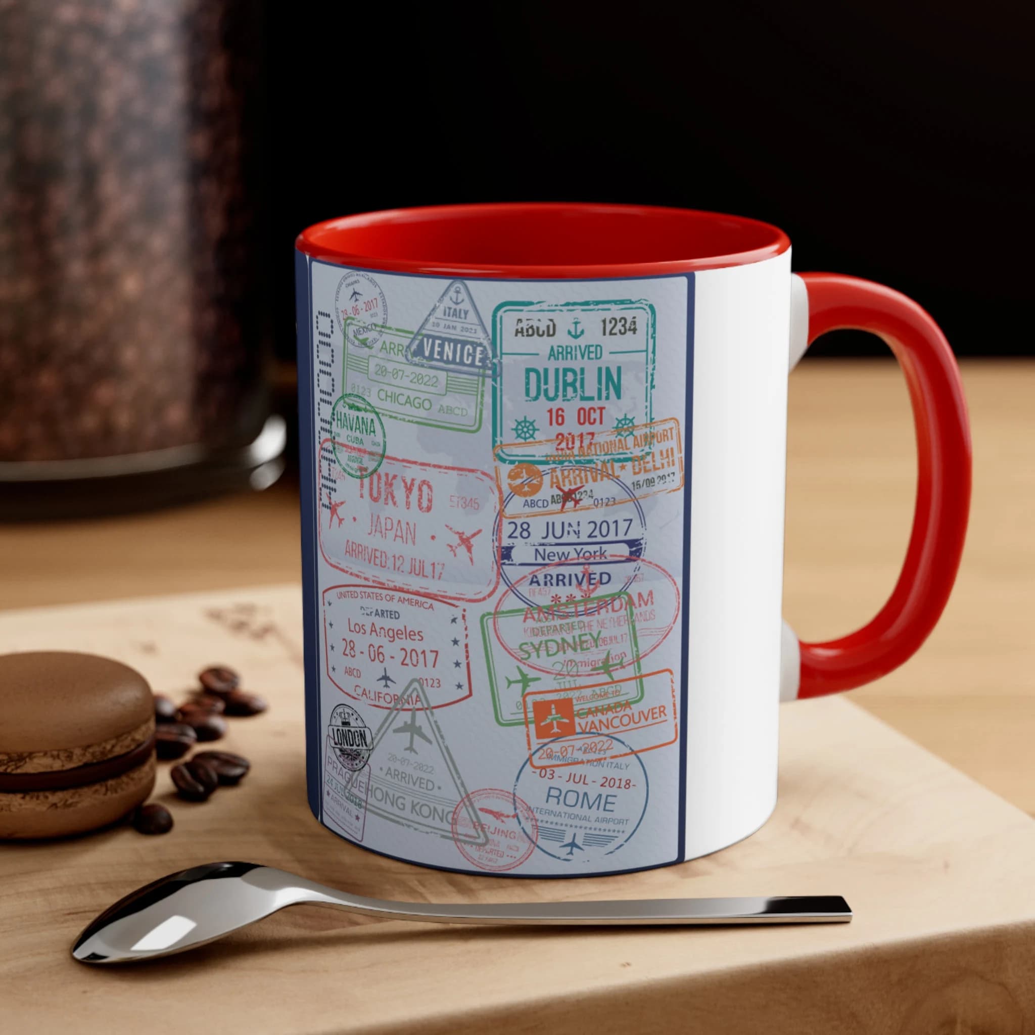 US Passport | Legitimate in the USA | Celebrate with a permanent reminder of becoming a US Citizen | Accent Coffee Mug, 11oz - image 5