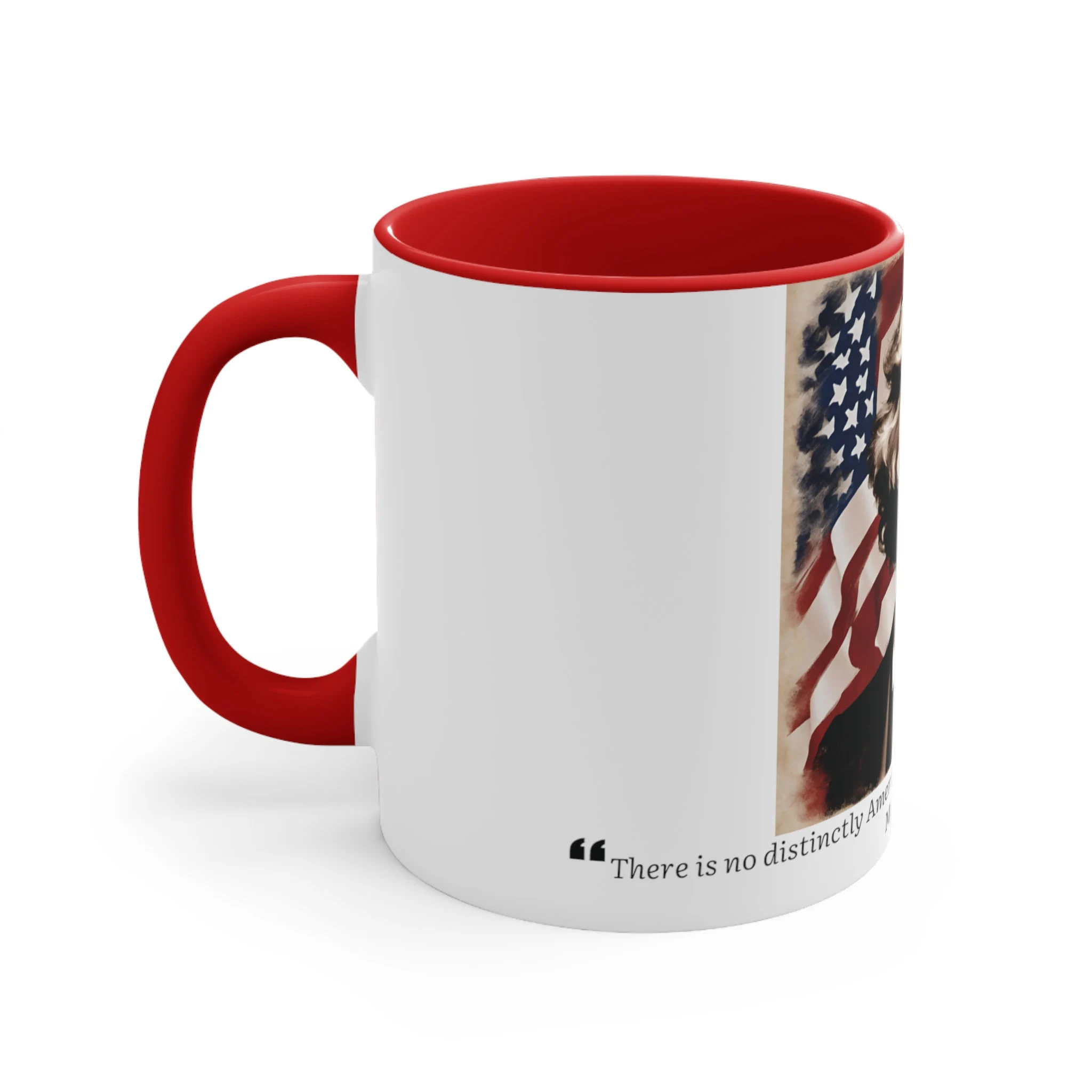 Famous American Quotes | Mark Twain | There is no distinctly American criminal class - except Congress | Accent Coffee Mug, 11oz - image 3