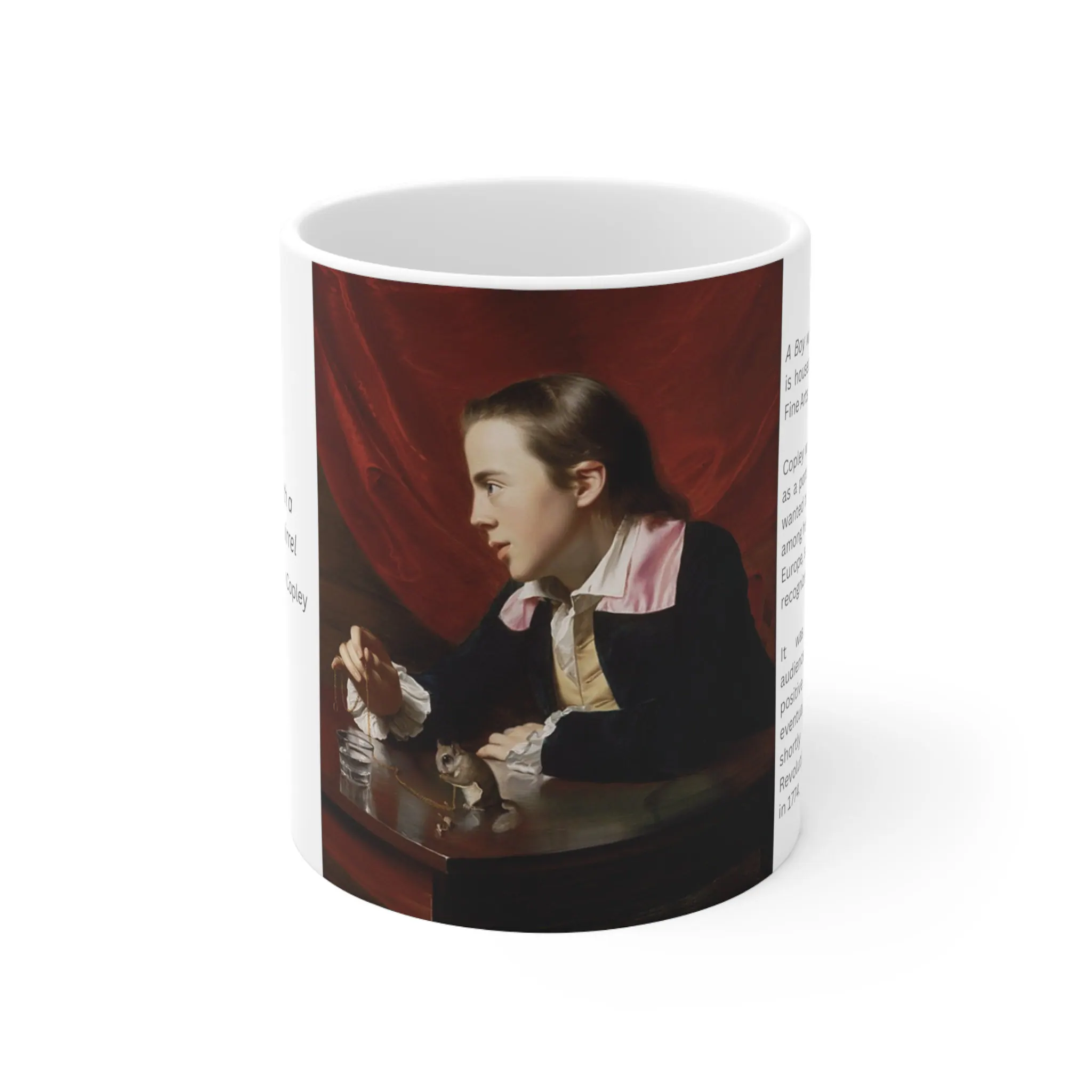 Boy with a Flying Squirrel, by John Singleton Copley | Celebrate American Art | Ceramic Mug 11oz