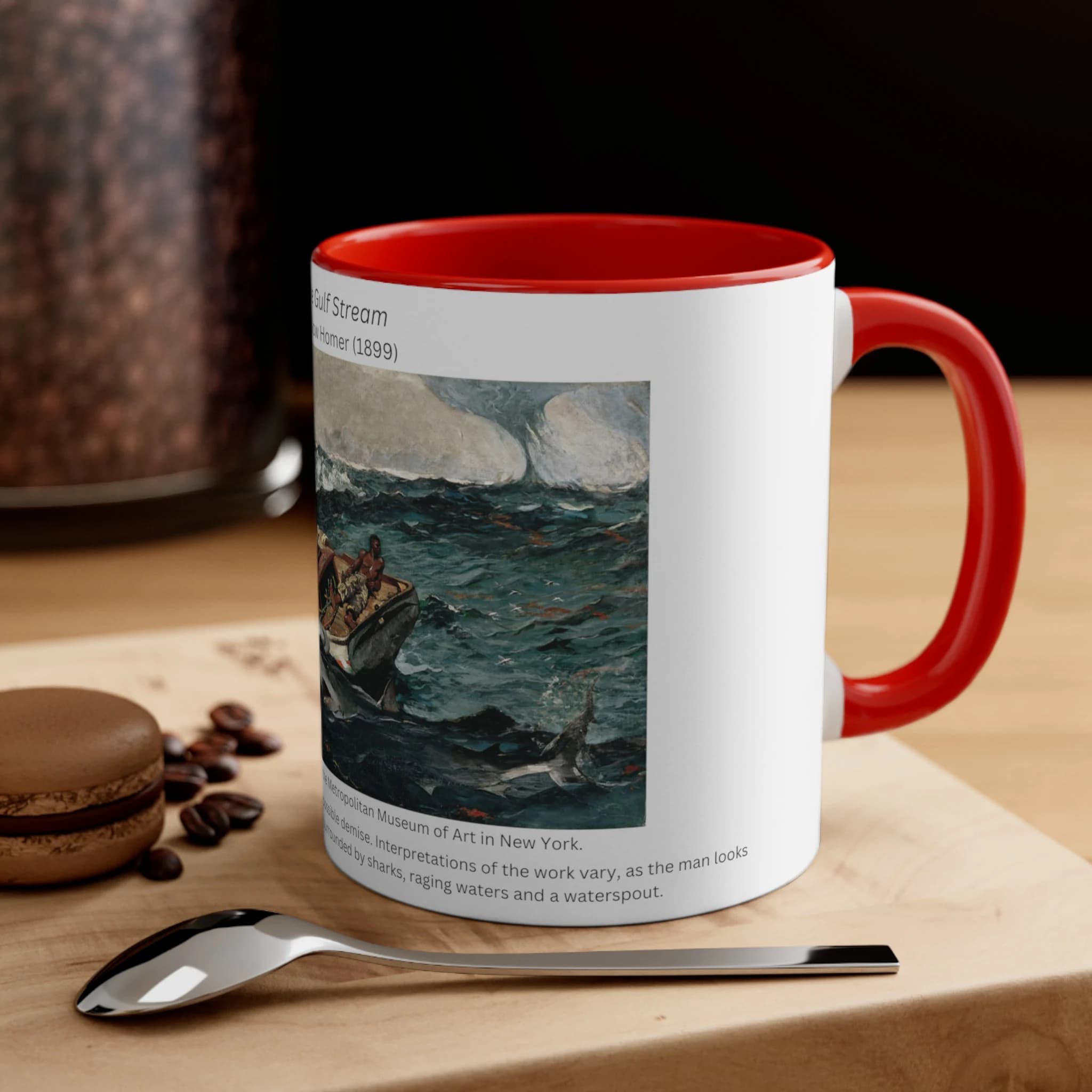 The Gulf Stream, by Winslow Homer | Celebrate American Art | Accent Coffee Mug, 11oz - image 5