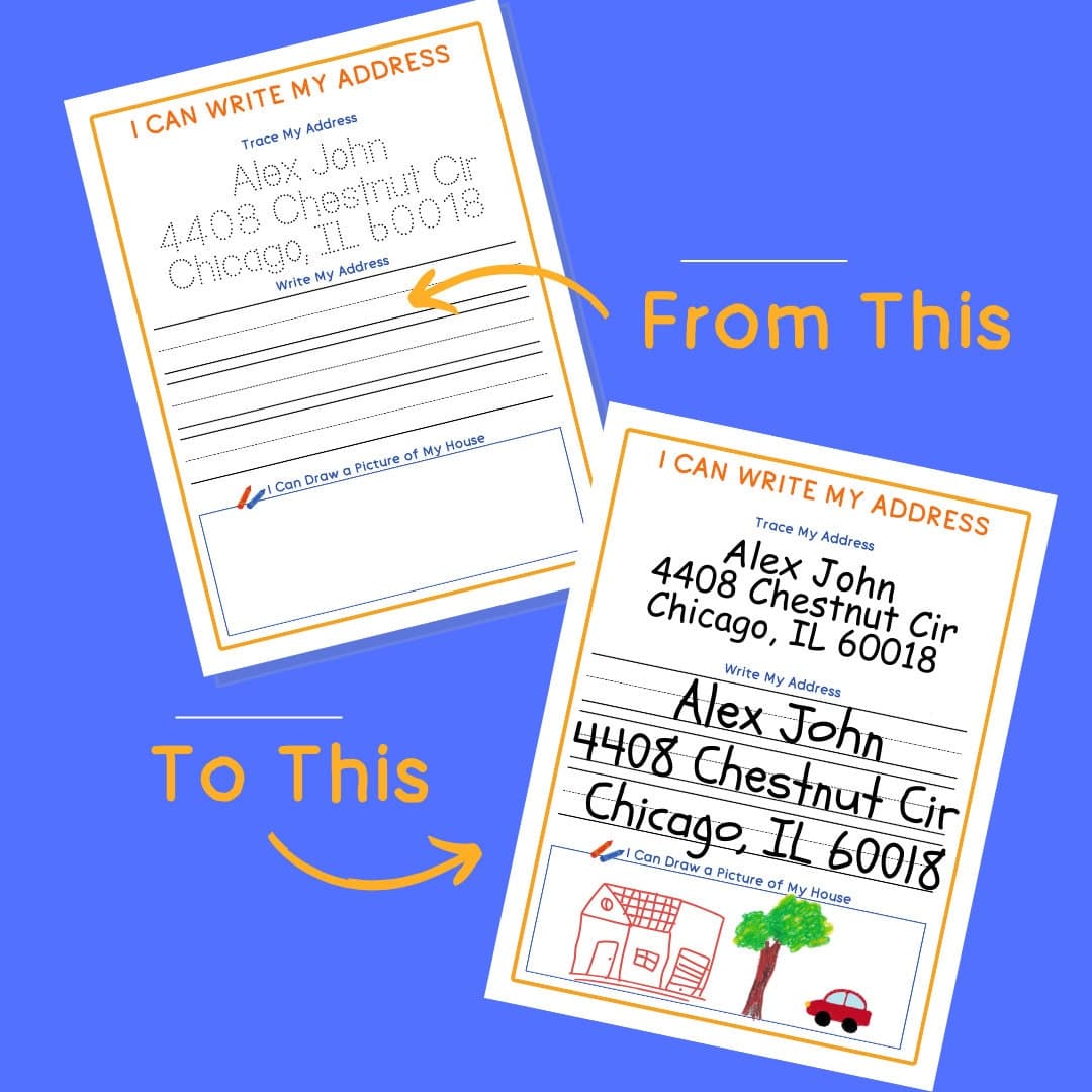 Address Preschool Printable