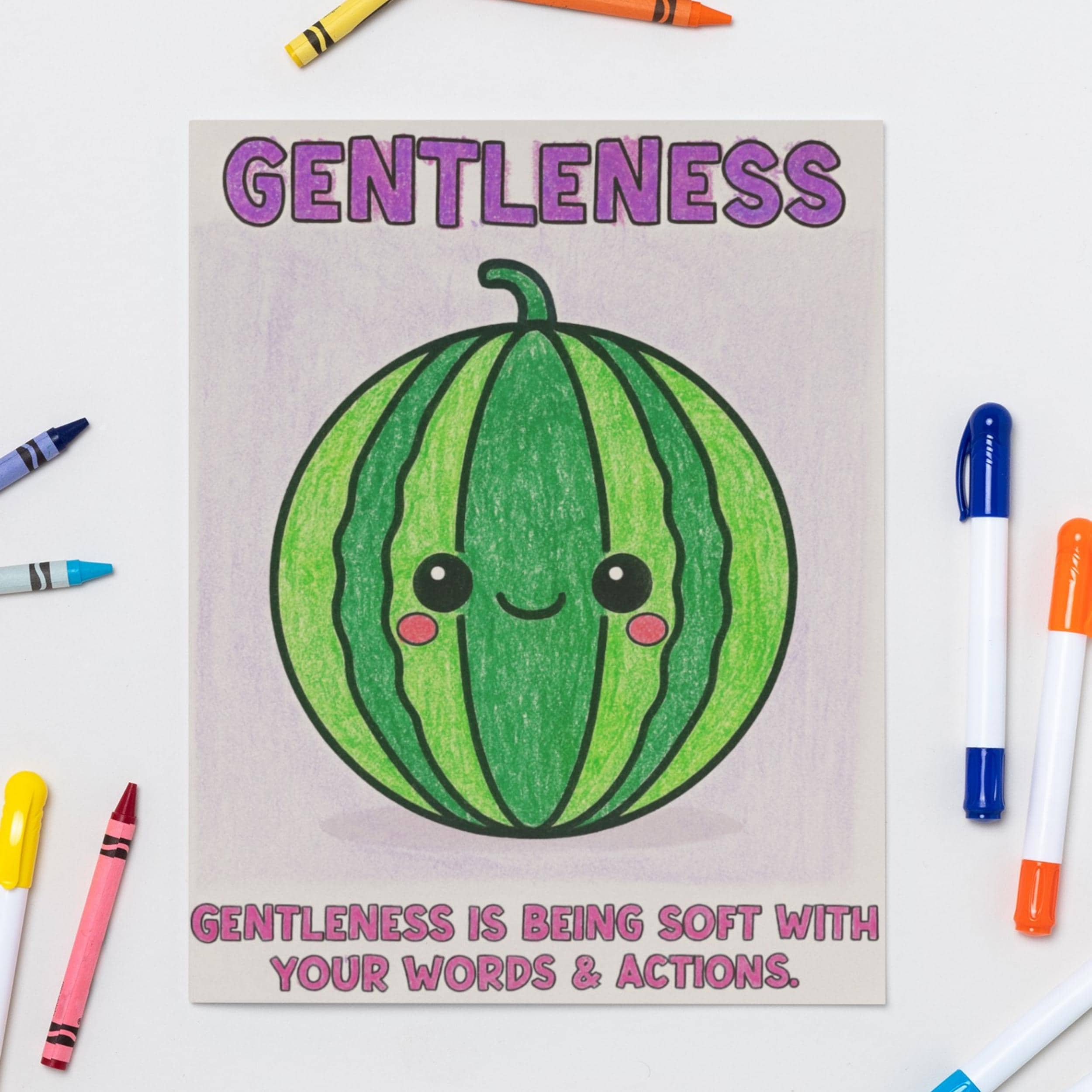 Fruit of the Spirit kids Bible lesson printable bundle showing lesson plan pages, bible verse coloring, craft activity, games, and discussion sheets for Sunday school, homeschool, and Christian classroom quiet time resources.