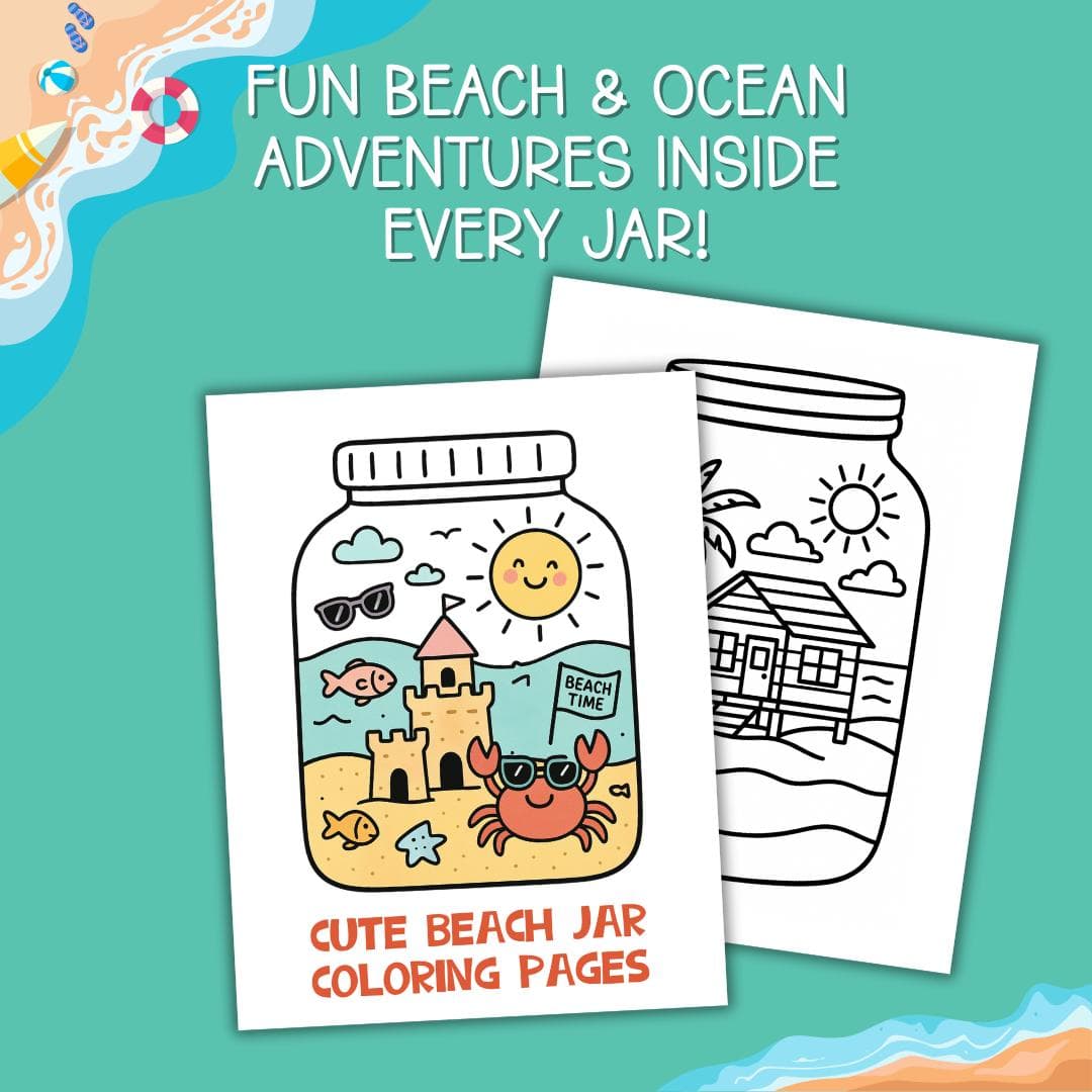 Toddler Coloring Printable Ocean Scene Comfy Coloring
