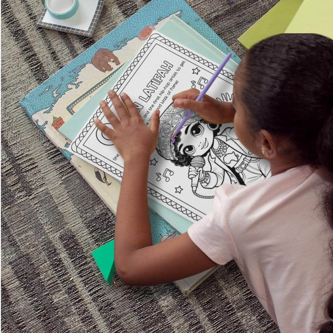 History Coloring Educational Printable
