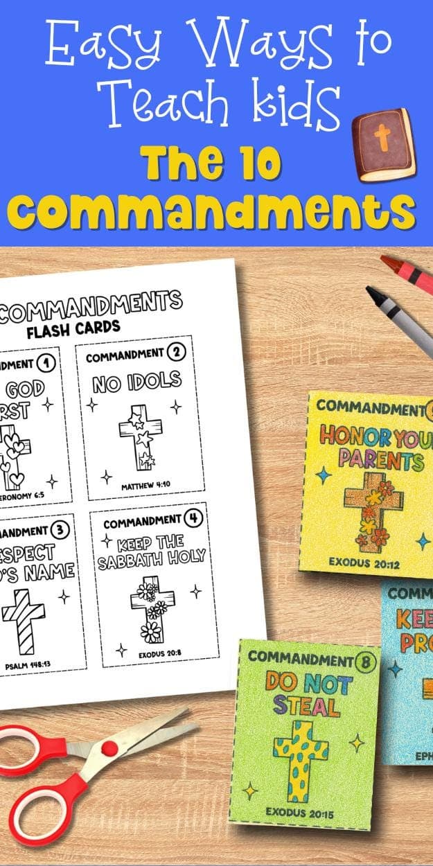Ten Commandments Coloring Page Tracing Worksheet Bible Study for Kids Christian Printable Sunday School Lesson Homeschool Activity Pack - image 5