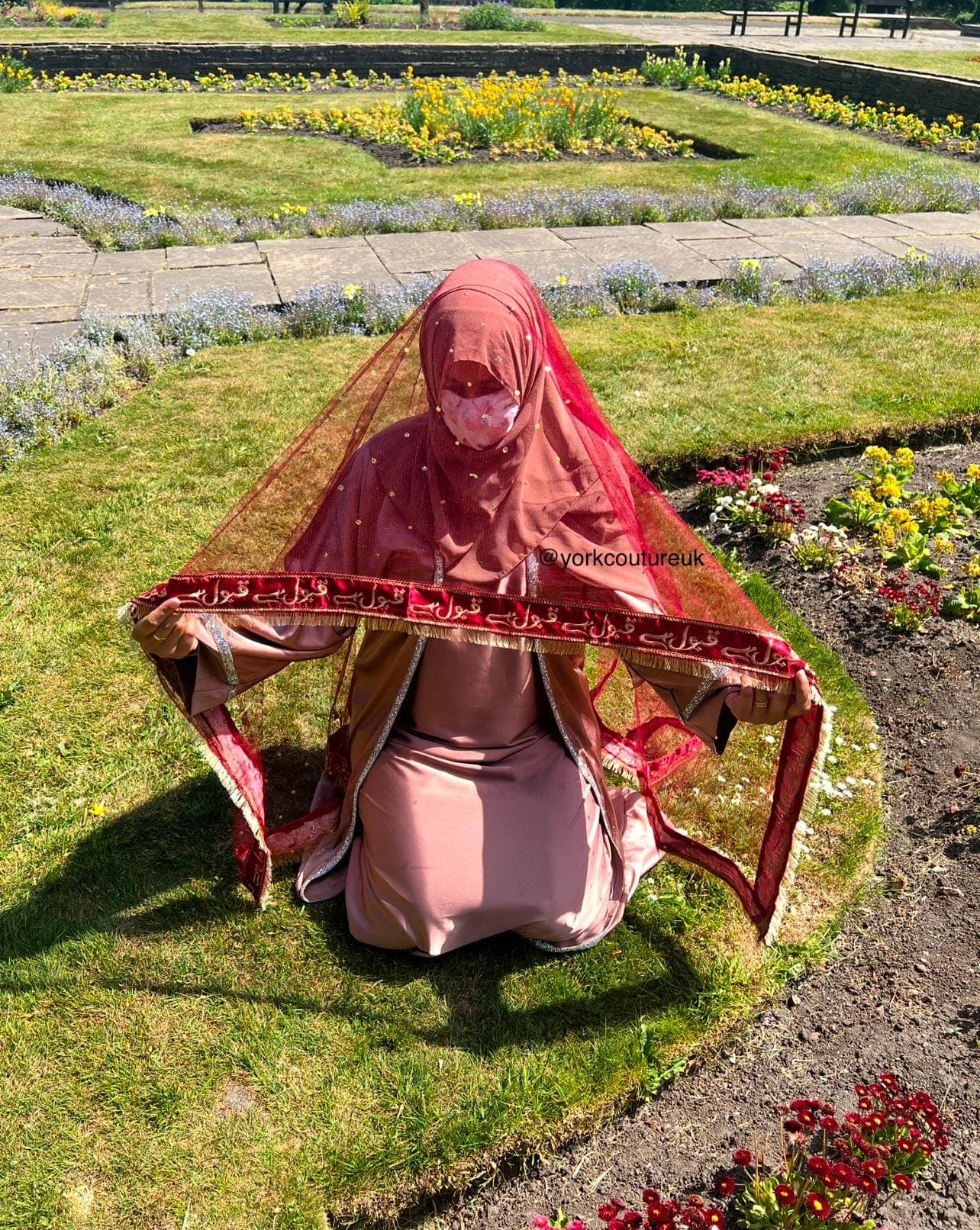 Personalised Dark Maroon bridal veil Wedding dupatta Qabool hai Border Kiran Lace Bridal Dupatta for Entrance Rukhsati and Shaadi Dulhan