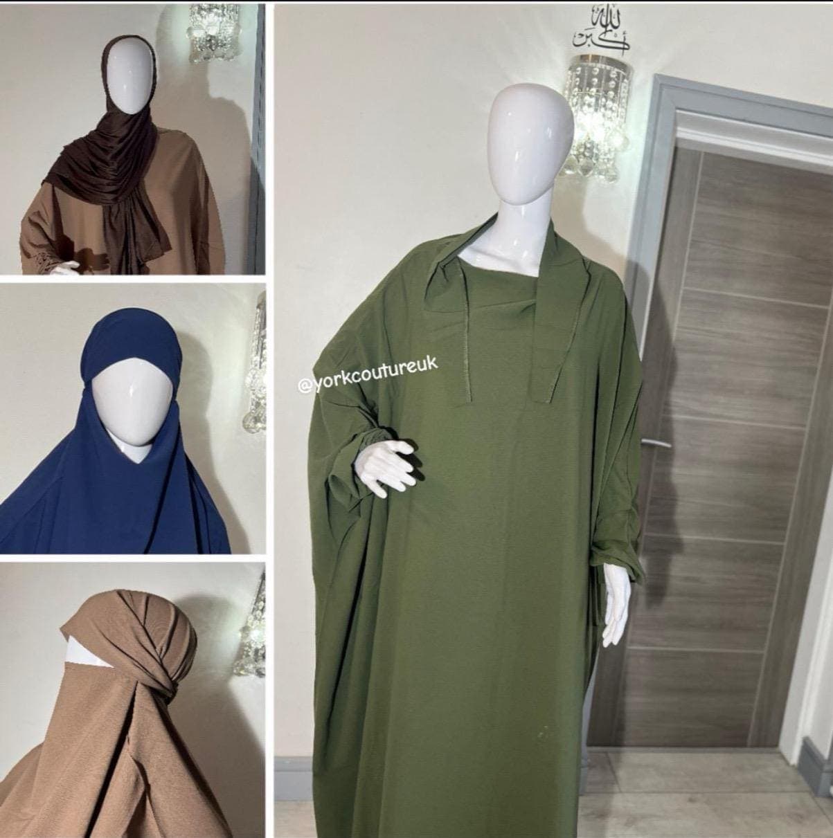 One piece Jilbab Abaya Jubba | Long Modest Prayer Dress for Muslim Women | Niqab one size Islamic Modest Hijab Everyday Wear Gift