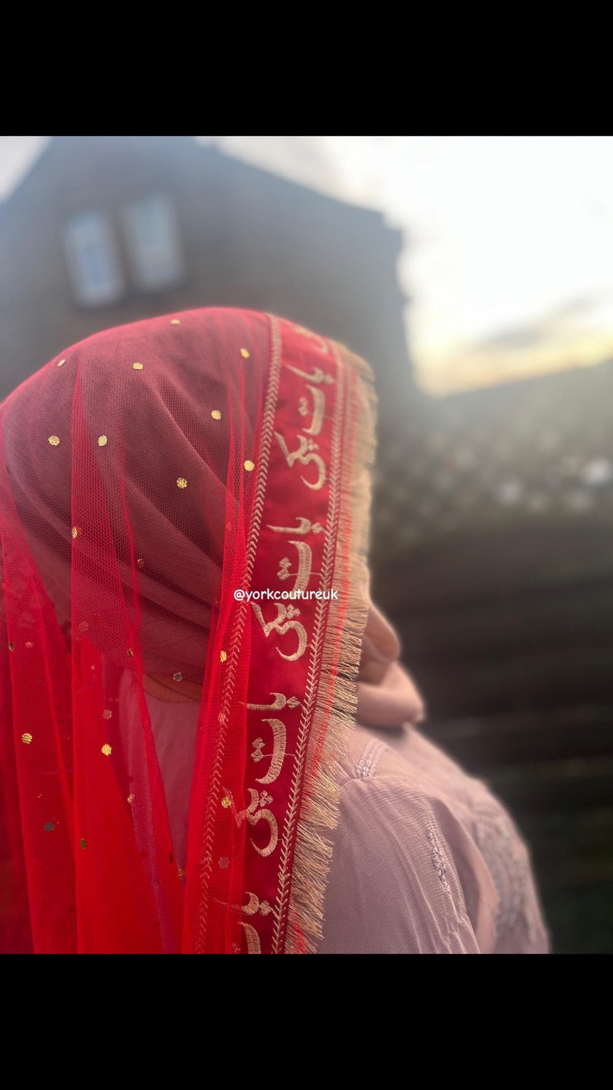 Baat pakki Red dupatta scarf veil Wedding dupatta Shaadi Engagement Bridal to be Dupatta for Entrance and Rukhsati
