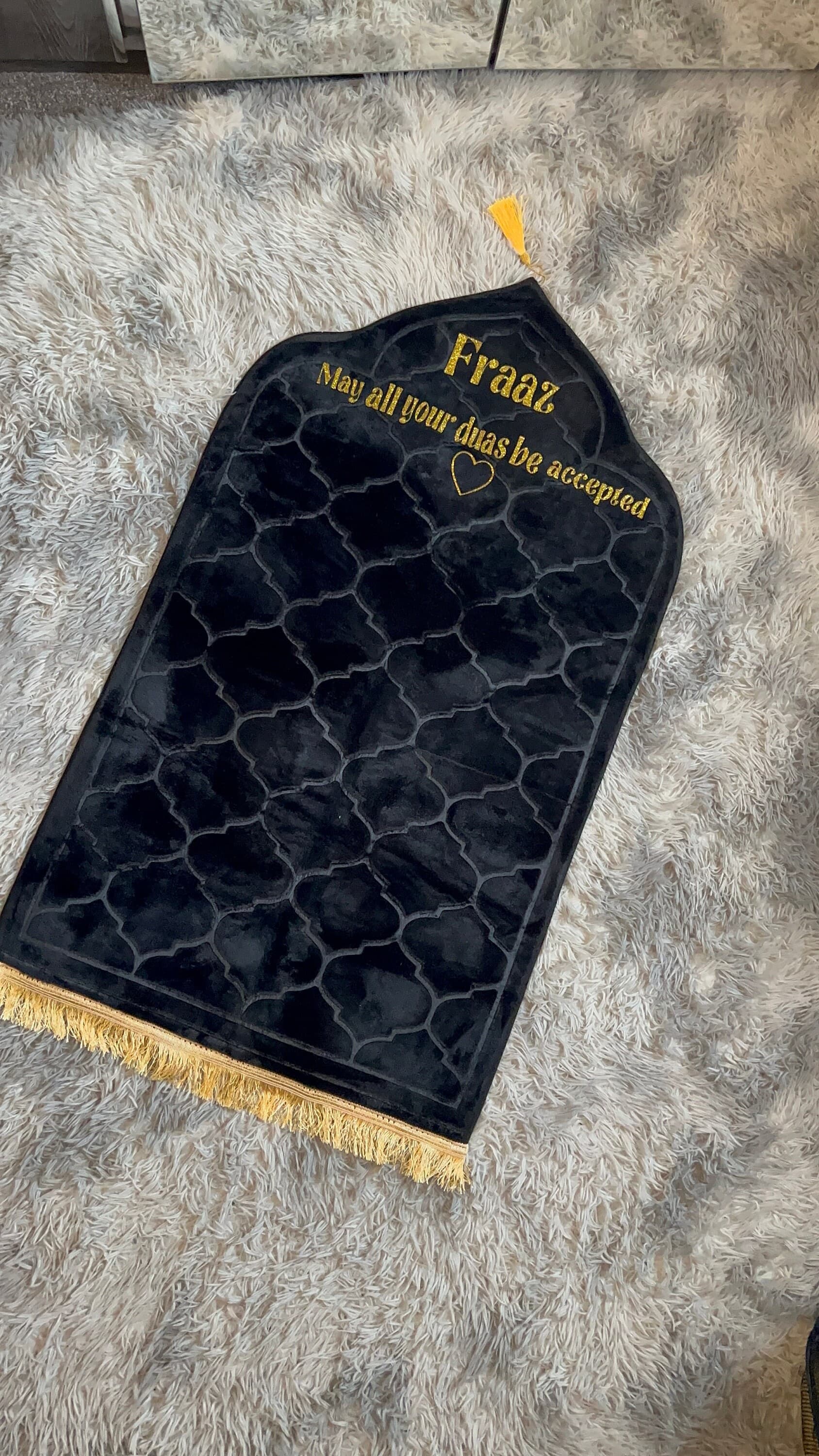 Personalized Padded Prayer Mat with name and dua Islamic Wedding Gift, Best Friend Gift, Nikkah Gift, Anniversary Gift for Muslim Prayer - image 3