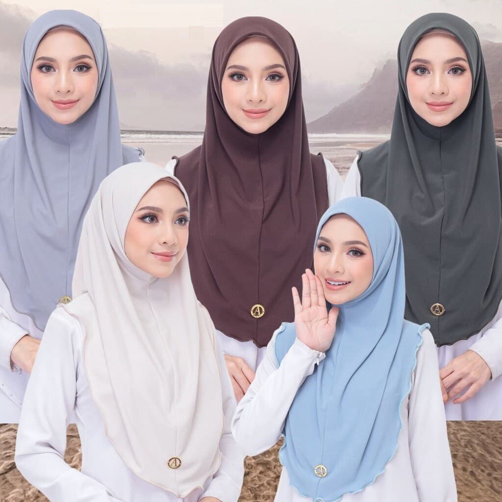 3X Instant Moscrepe Hijab | Drape Shawl, Ironless - image 3