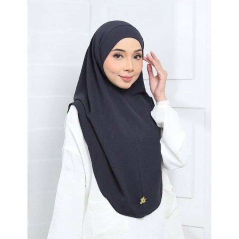 3X Instant Khimar Hijab Cey Crepe, Crease Resistant Tie Back Easy On - image 2