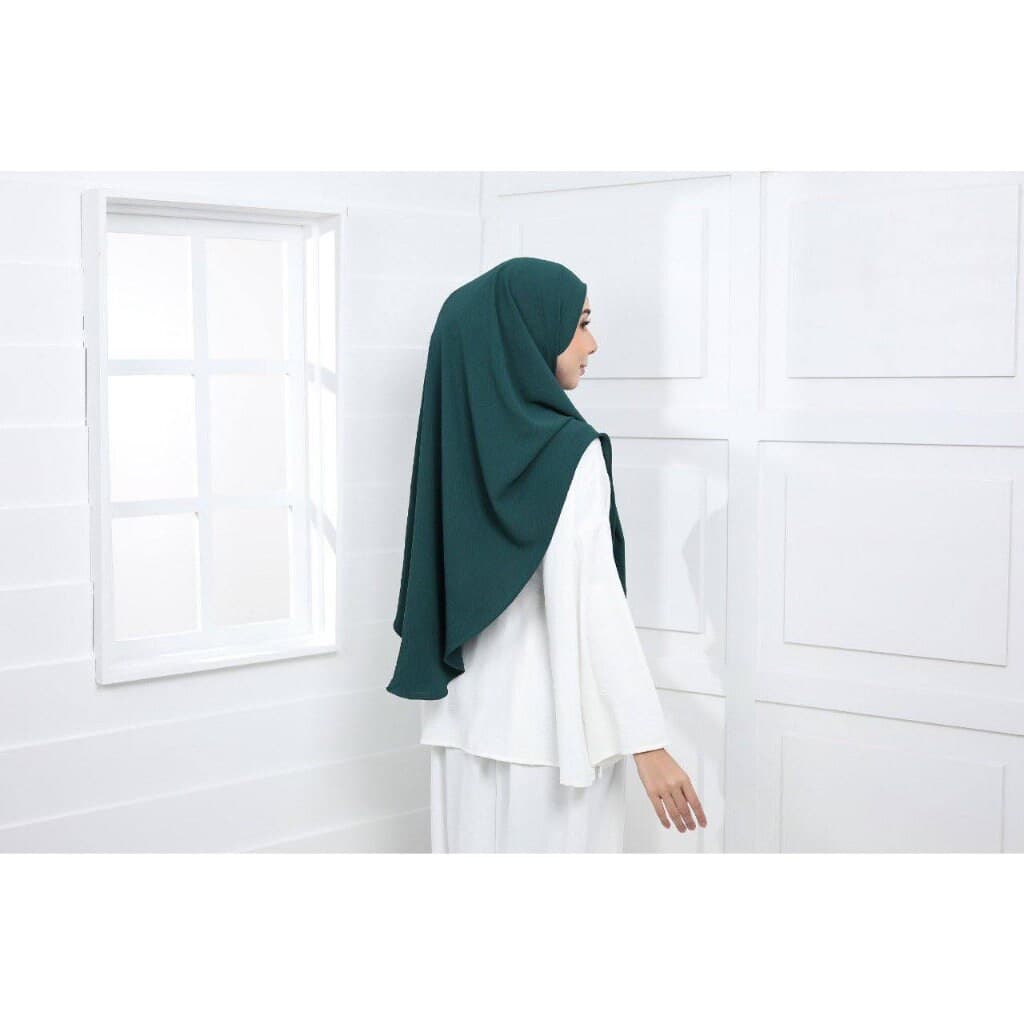 3X Instant Khimar Hijab Cey Crepe, Crease Resistant Tie Back Easy On - image 4