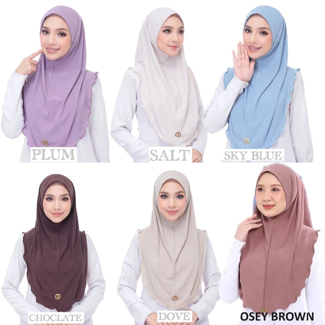 3X Instant Moscrepe Hijab | Drape Shawl, Ironless - image 4