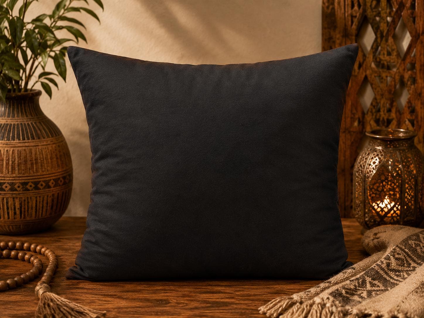 African Pillow Covers Set of 2, Boho Decorative Cushion Covers, Ethnic Throw Pillows - image 3