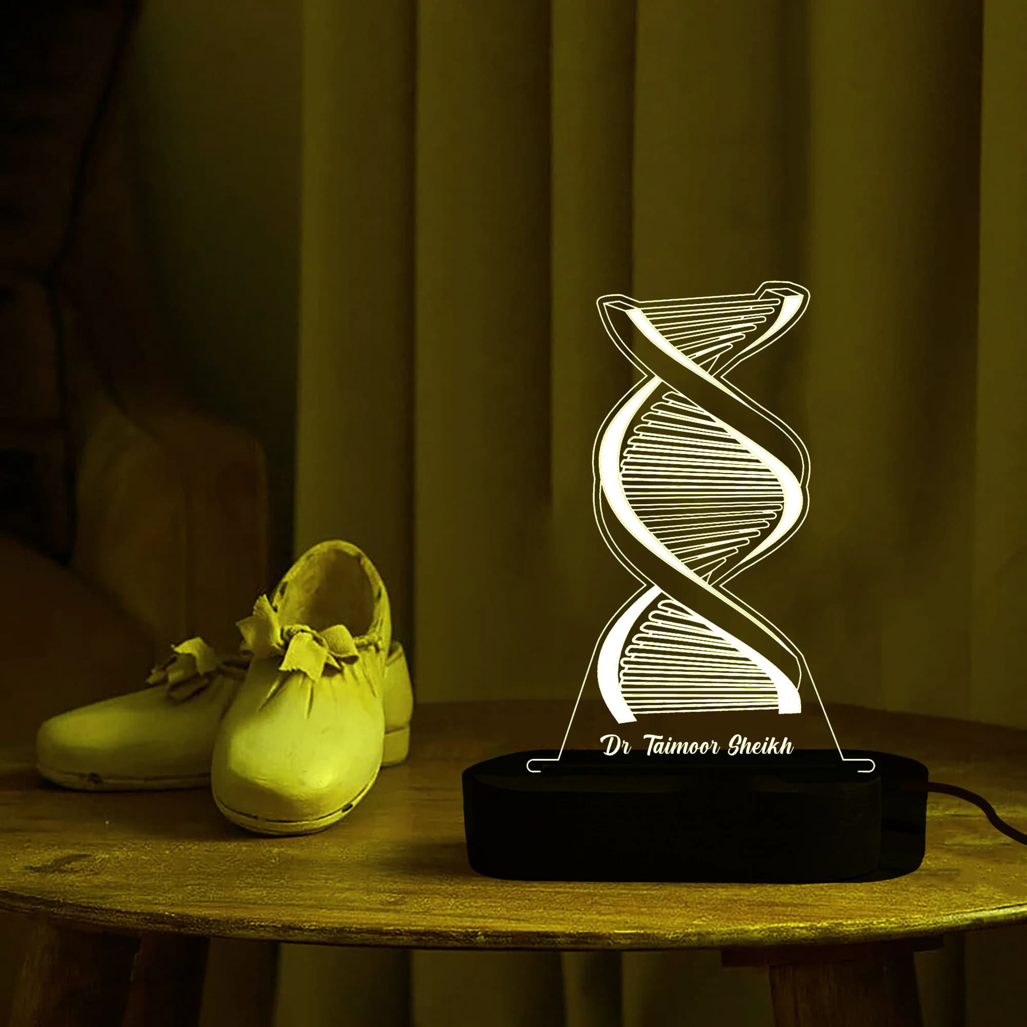 Personalized DNA Science Molecule Night Light,Custom Helix Pendant,Perfect Medical Grad Gift,doctor,Nurse,Microbiology,Biomedical,Chemistry - image 2