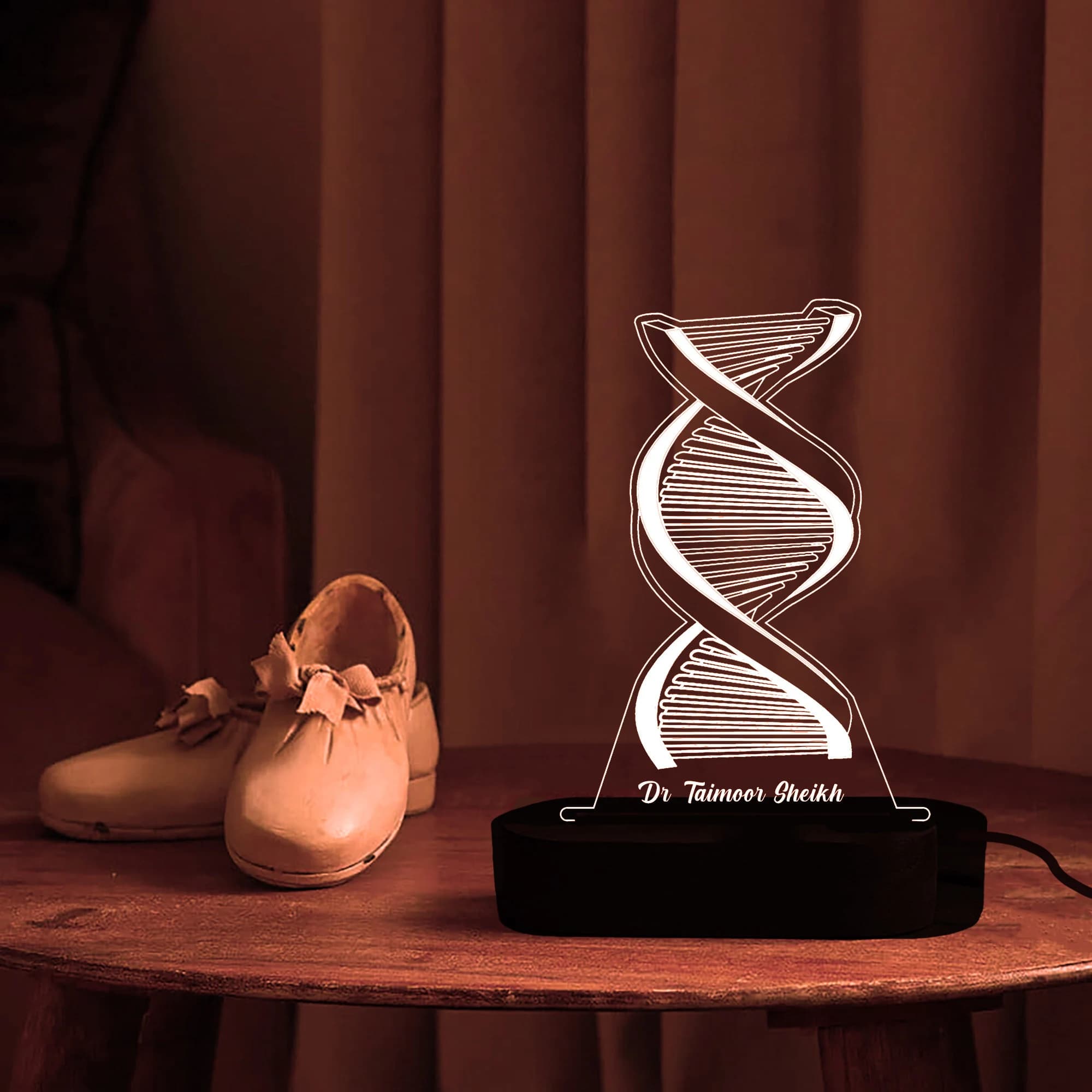 Personalized DNA Science Molecule Night Light,Custom Helix Pendant,Perfect Medical Grad Gift,doctor,Nurse,Microbiology,Biomedical,Chemistry - image 4