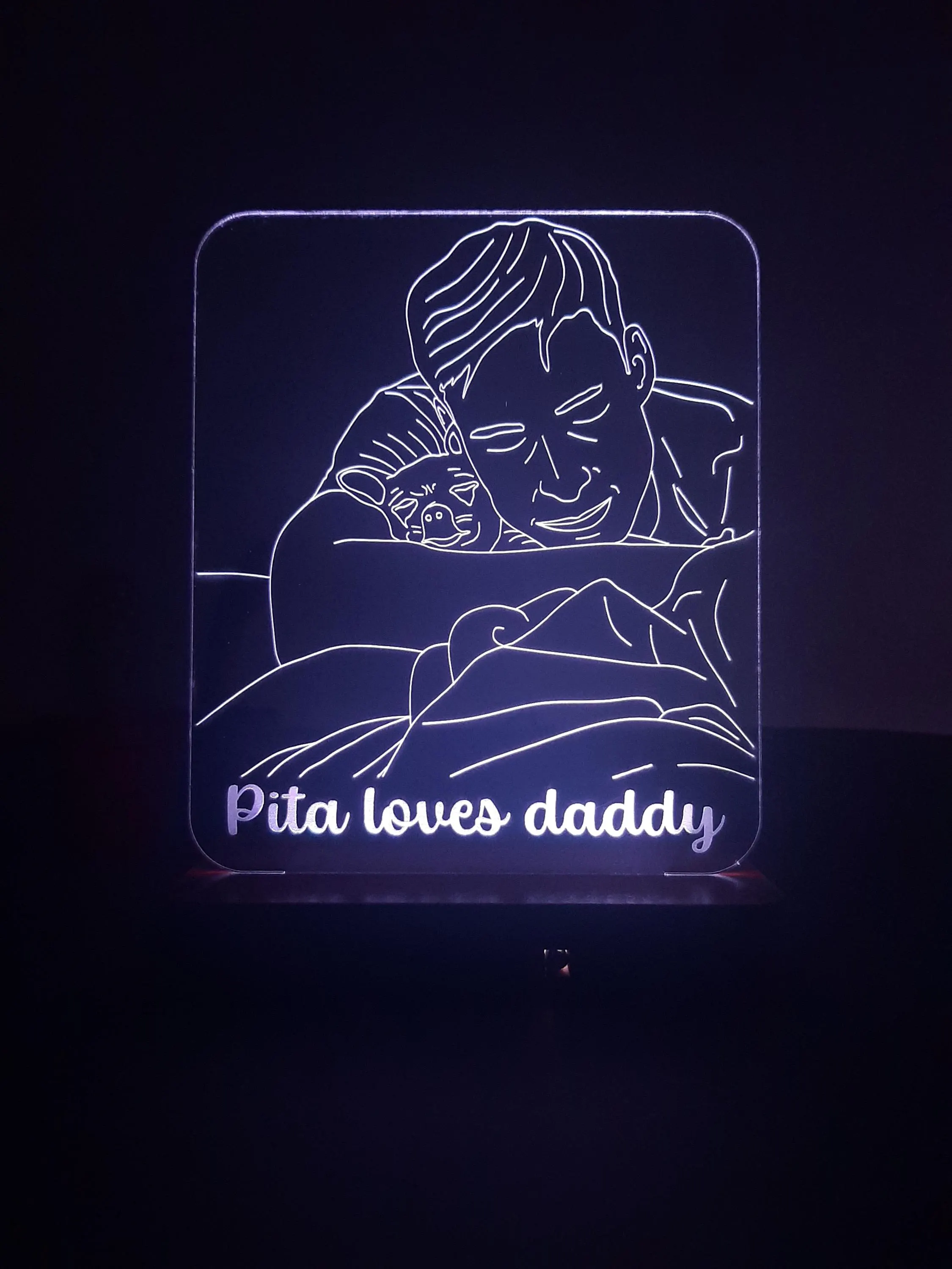 Personalized 3D Photo Gifts,Line Art Photo night light,Led Lights Lamp,Romantic Gifts,Couples christmas Gifts,Anniversary Gift,Wedding Gift - image 5