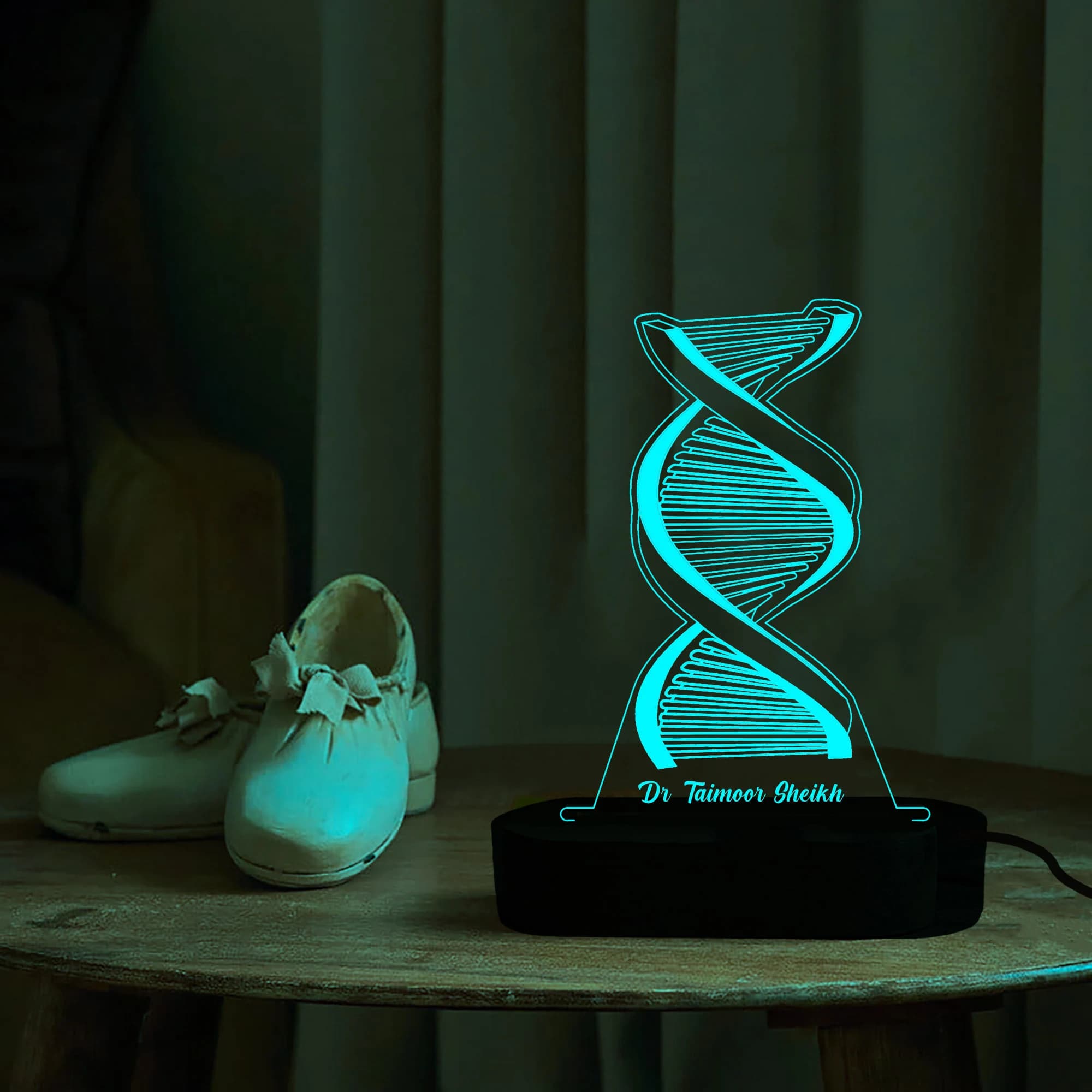 Personalized DNA Science Molecule Night Light,Custom Helix Pendant,Perfect Medical Grad Gift,doctor,Nurse,Microbiology,Biomedical,Chemistry - image 5