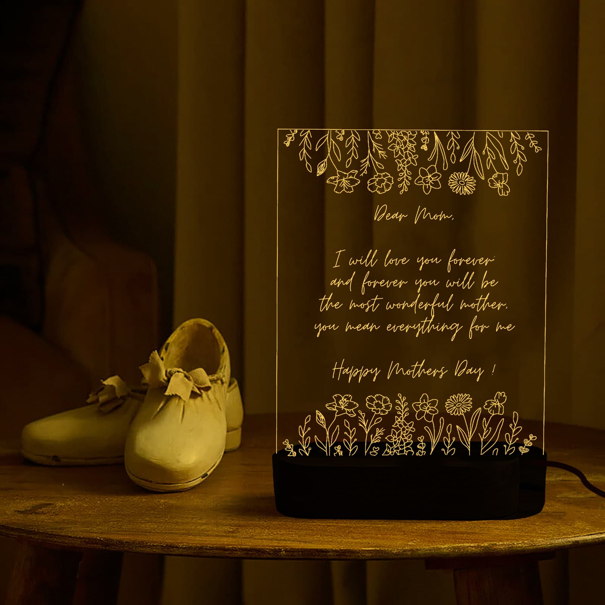 Personalized Hand Written Letter Night Light,Mother's Day Gift from child,Gift for Mom,Grandma Nana Mommy Birthday Gifts,i love you mom - image 5